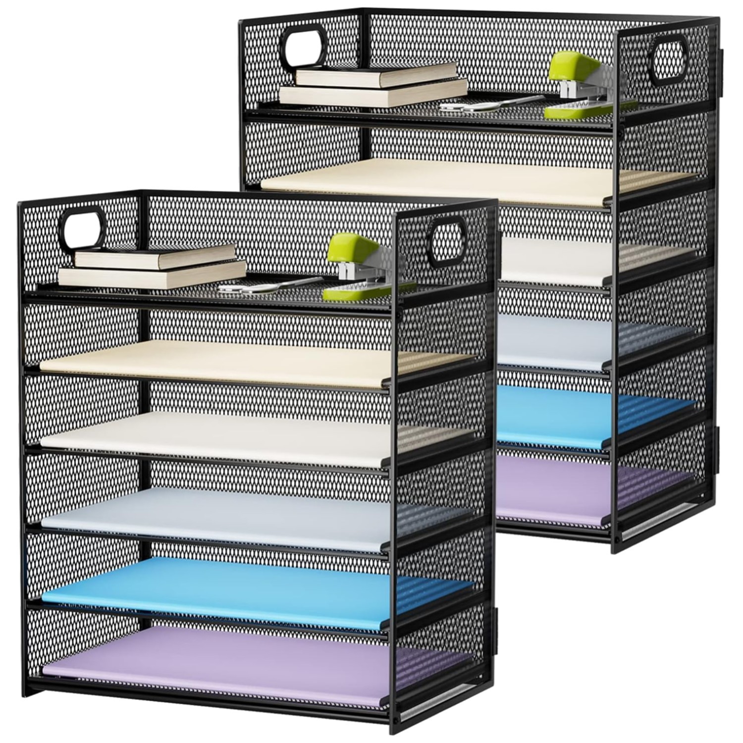 Lightweight Mesh Office Organizer – 6 Tier