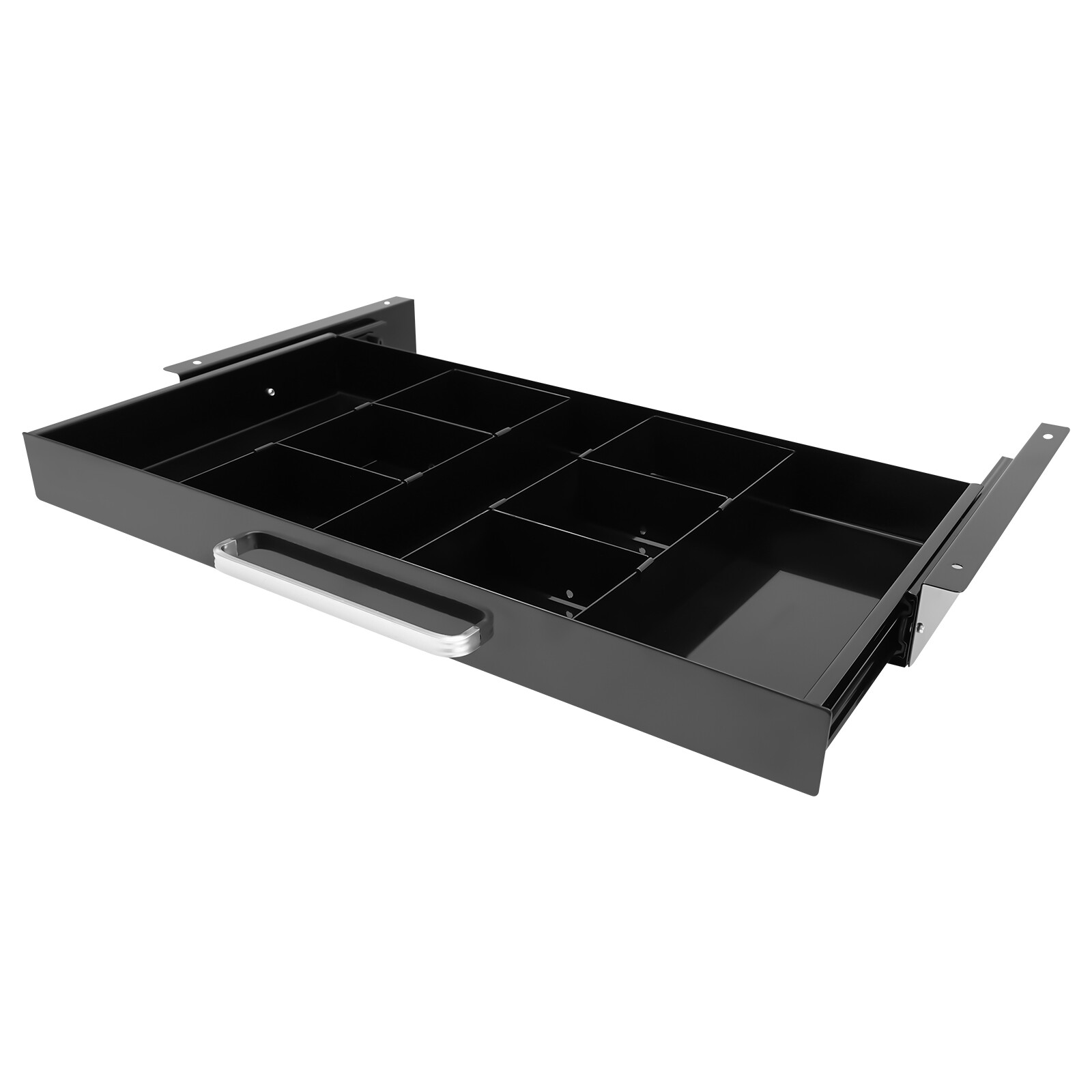New 21.5″ Black Under Desk Mounted Sliding Pull-out Drawer For Standing Desks