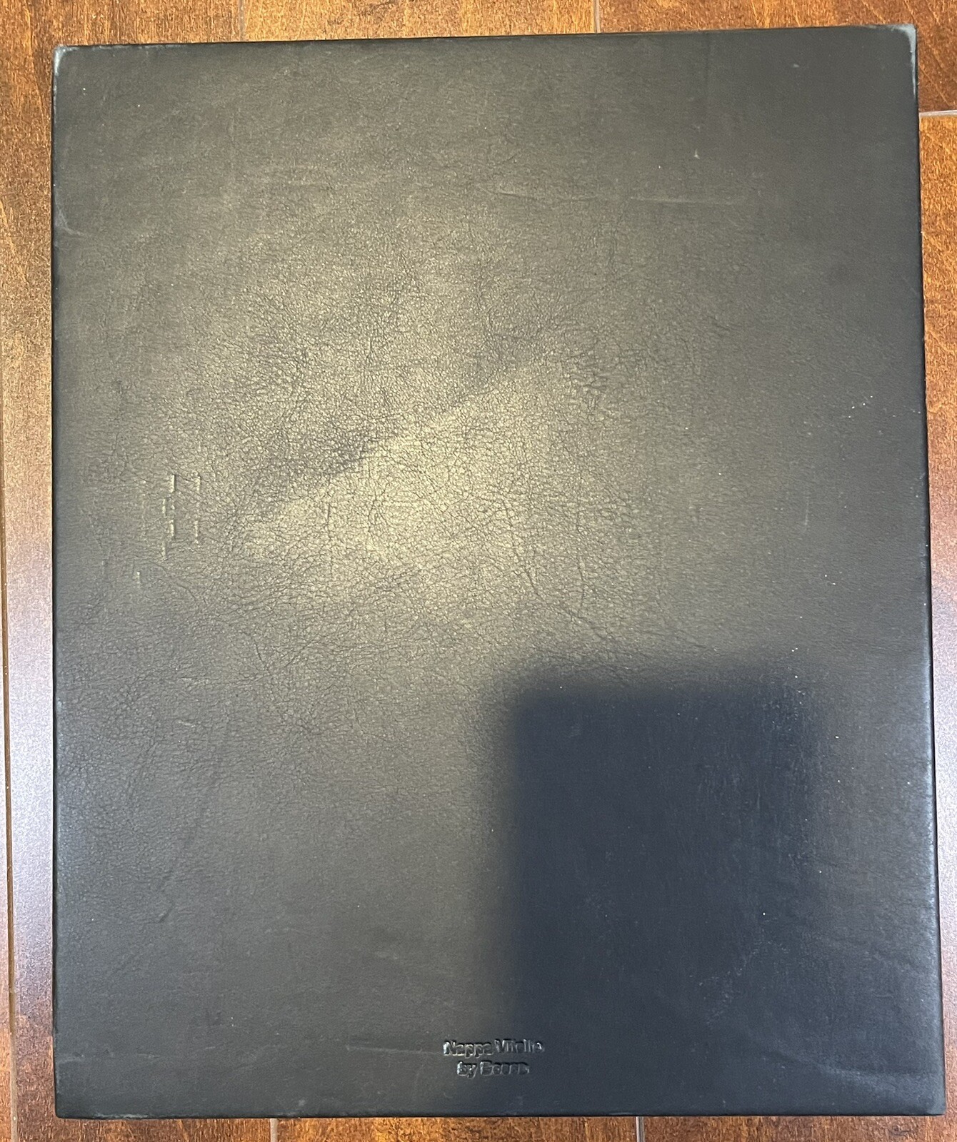 Leather Desktop Tray BOSCA Black Nappa Vitello 13″ x 10.5″ x 2″