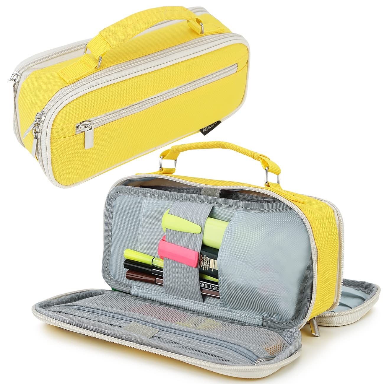 Pencil Case, Big Capacity Pencil Pouch Holder Multiple Compartments Pen Bag O…