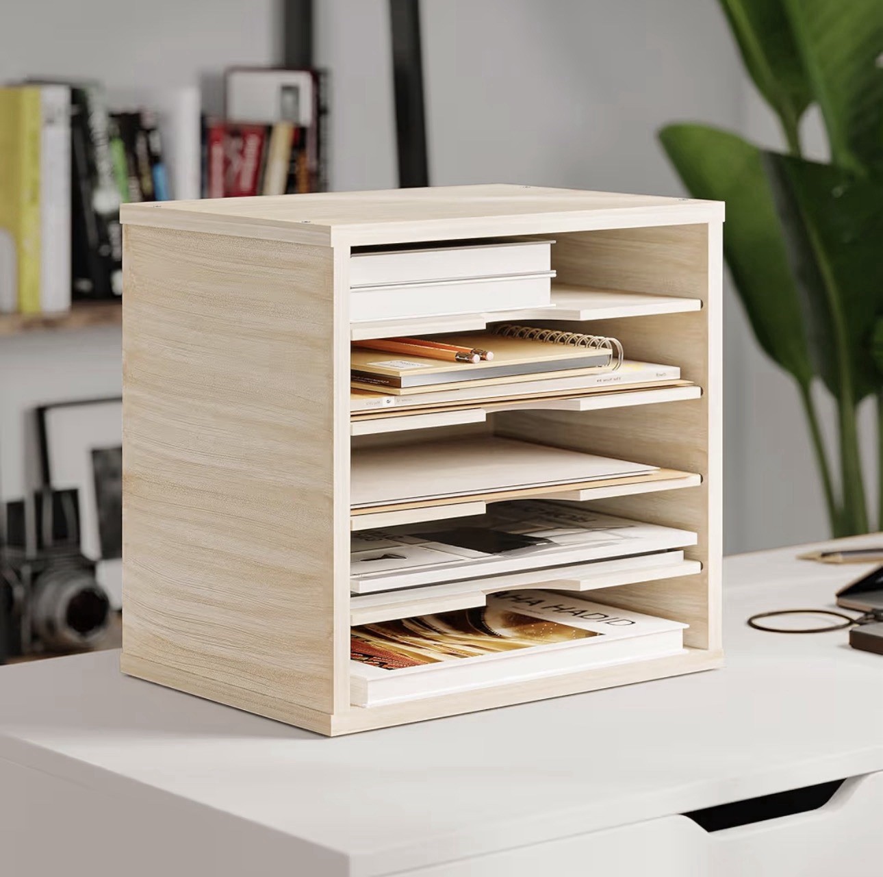 Ballucci 5-Tier File Organizer for Desk, Mail Sorter, Office Desk Organization
