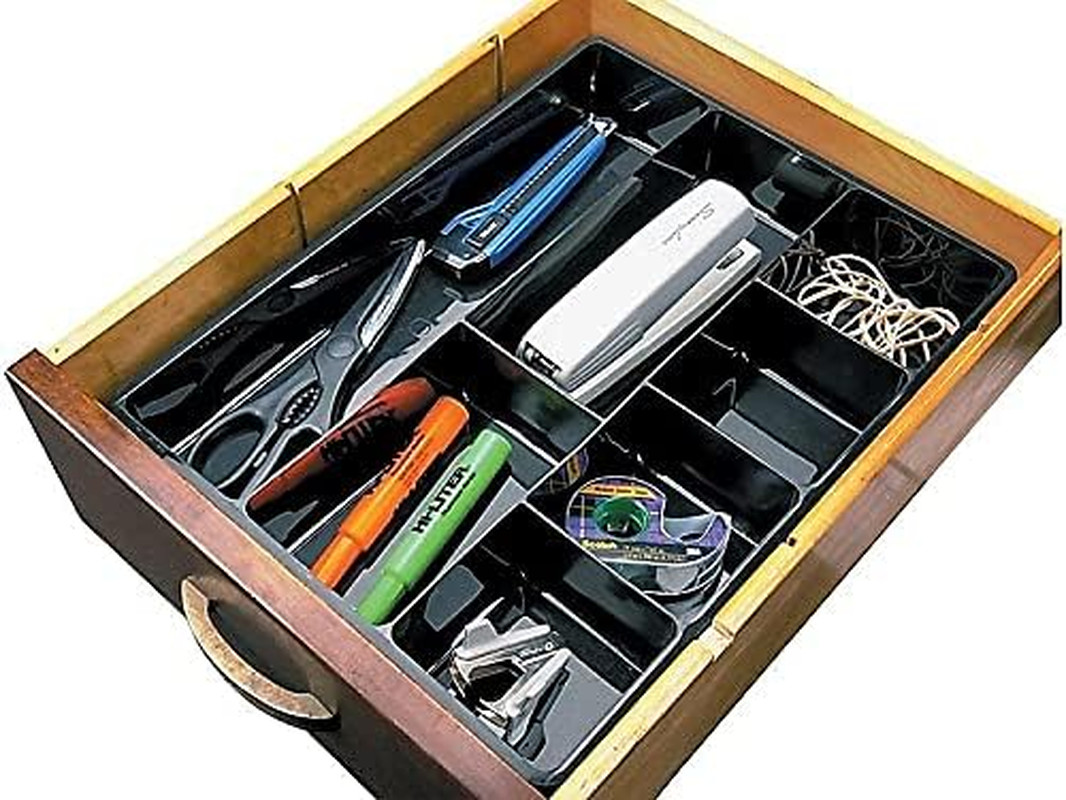 Rubbermaid Extra Deep Desk Drawer Director Tray, Plastic, 11.875 X 15 X 2.5 Inch