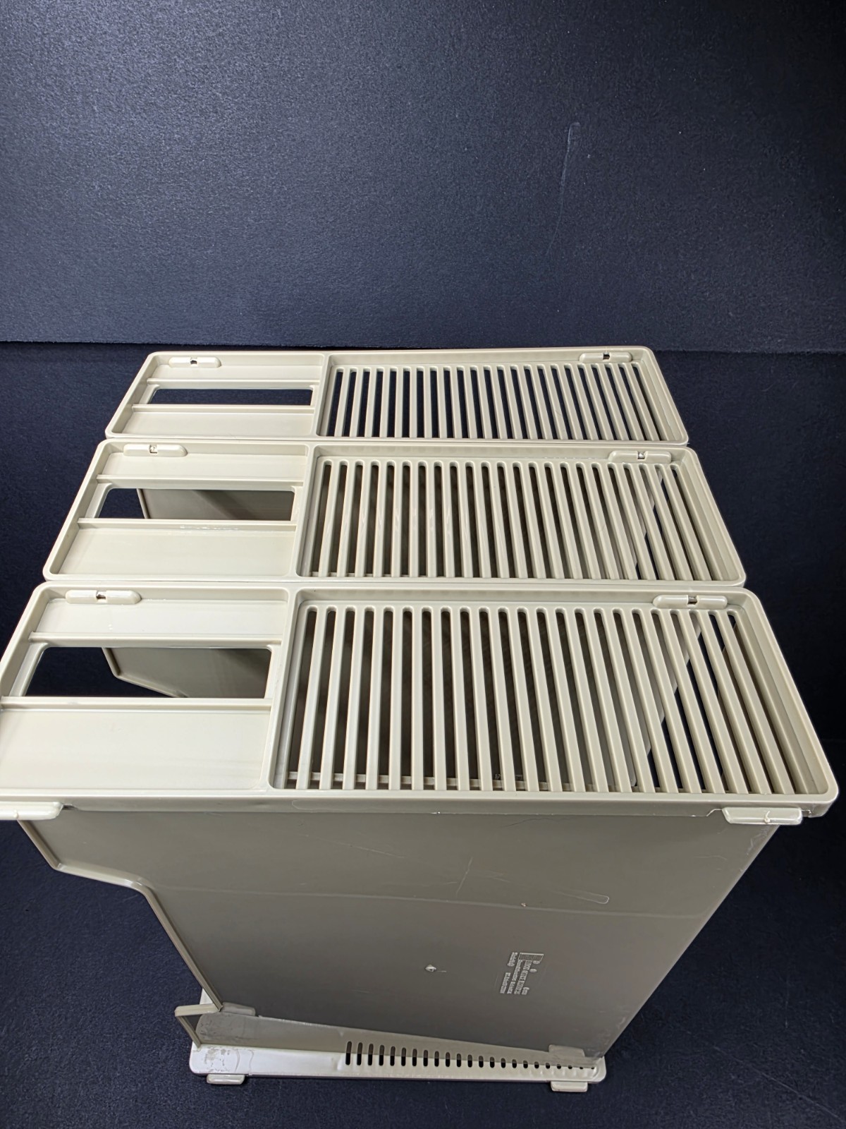 Eldon Office Products 1960’s 3-Tier File Paper Holder Beige Tan Plastic Vtg 1969
