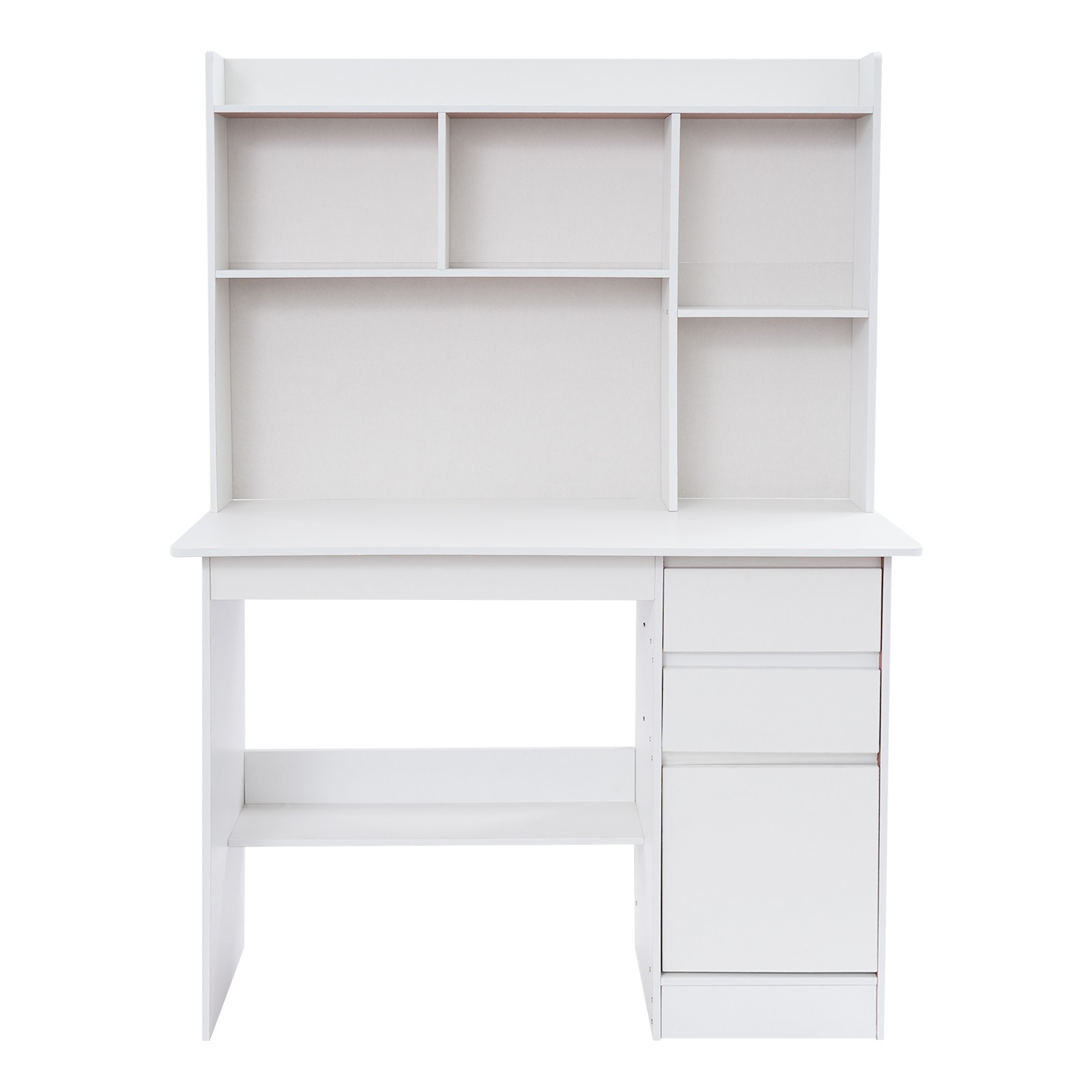 Home Office Desk, Modern Computer Desk, Rectangular Wood Office Desk