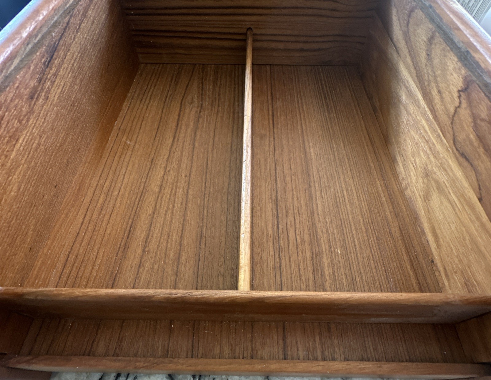 Wood Desktop Organizer with Sliding Door and Internal Dividers