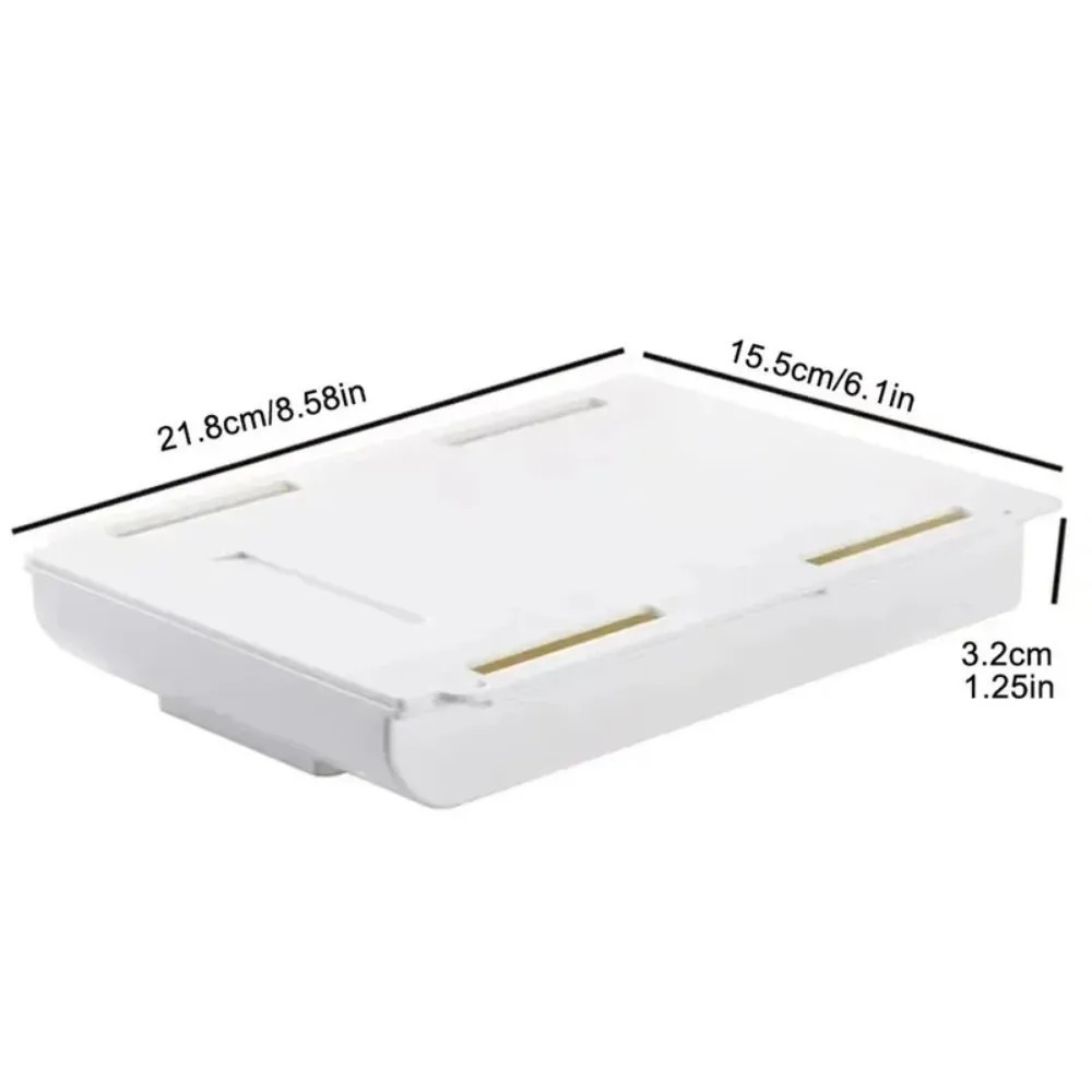 Under Desk Drawer Hidden Storage Organizer Self Adhesive Office Home Tray.