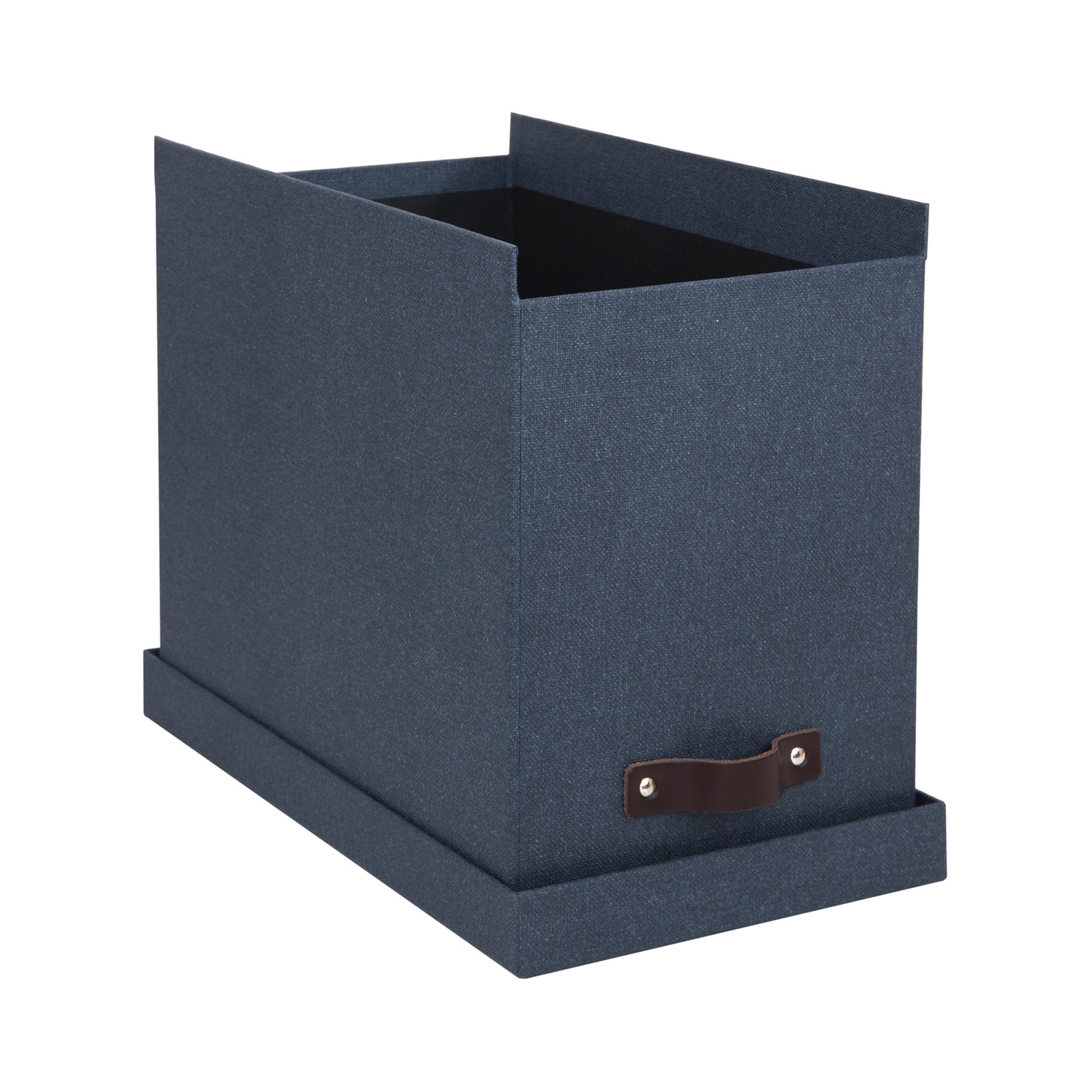 Bigso John Desktop File Box – File Storage Box for Paperwork – Blue