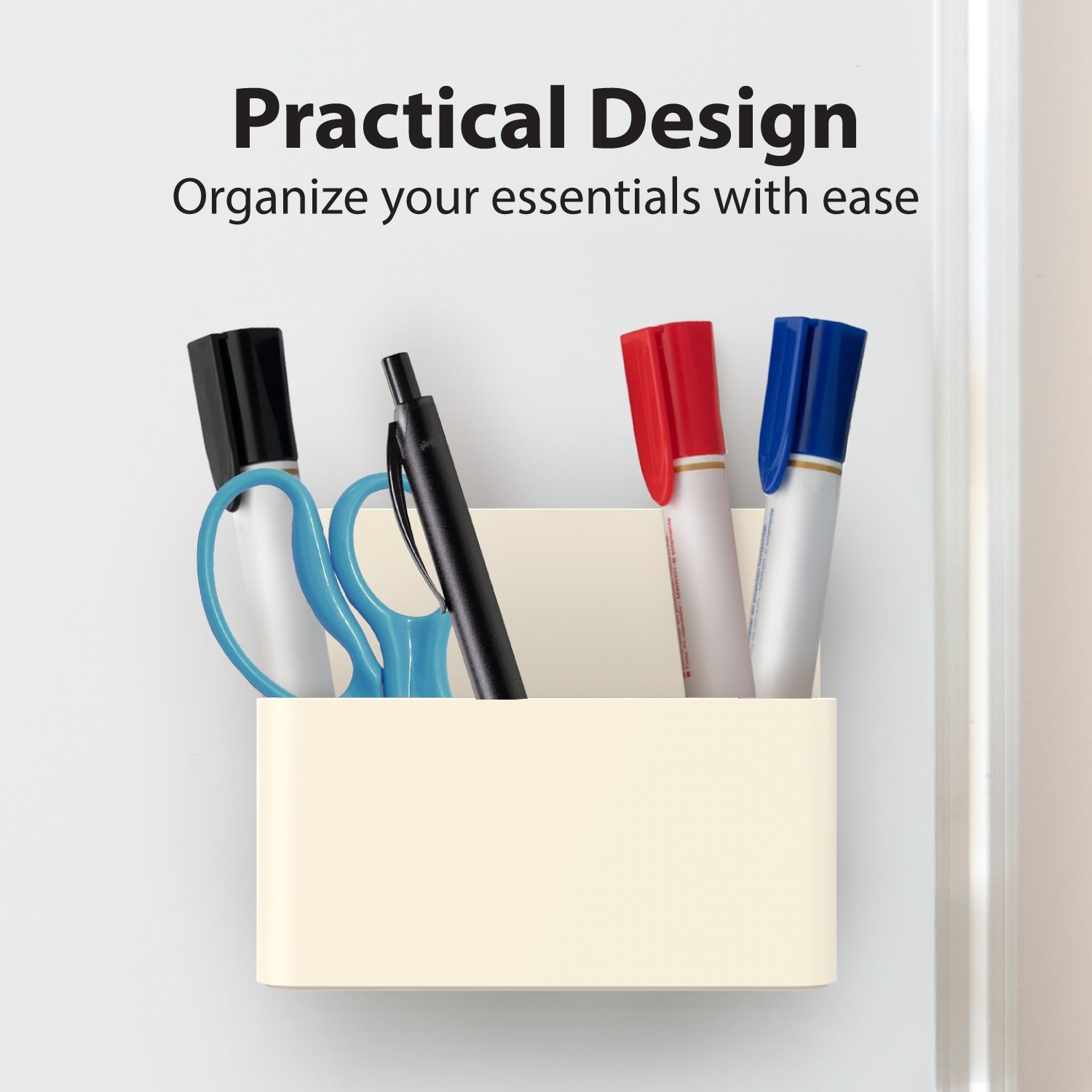Garnen Magnetic Pen Holder for Refrigerator & Whiteboard, Magnetic Marker Holder