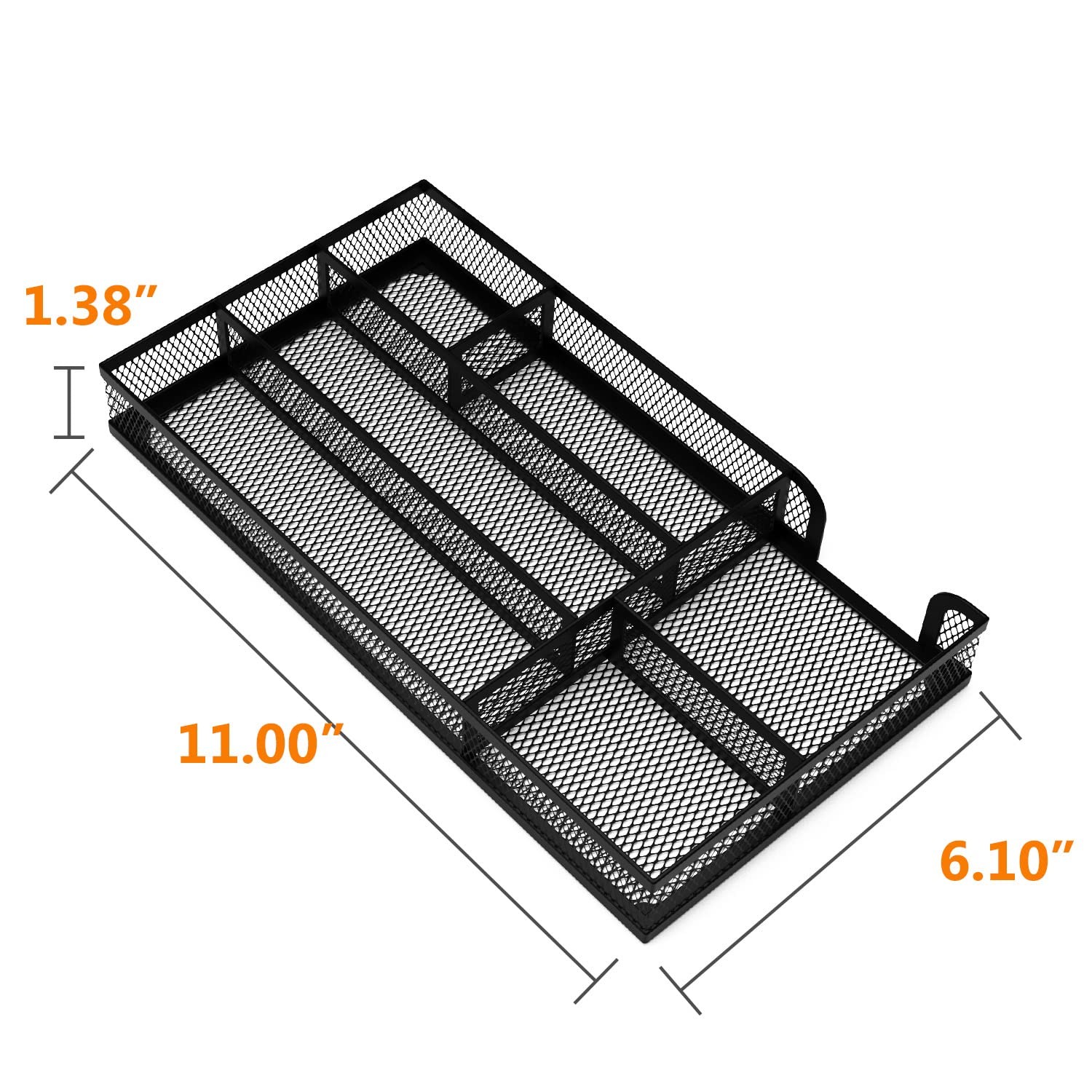 ITAYVAN Desk Drawer Organizer, Small Metal Mesh Drawer Organizer Tray, Office…