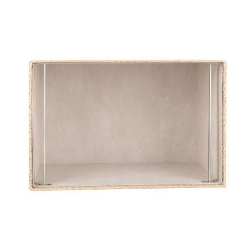 Woven File Box Taupe – Threshold: Office Desk Organizer, Supplies Holder