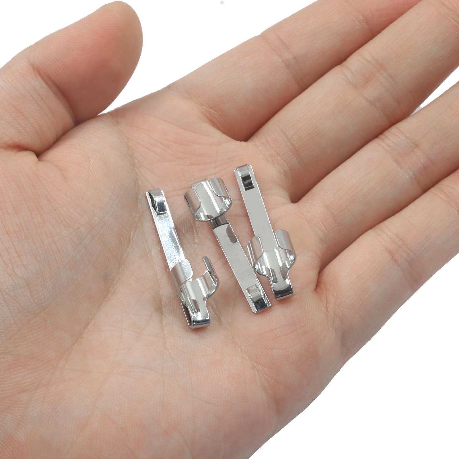 20Pcs Metal Pen Clips Snap In Pen Clips Slide On Pencil Holder Clip for Notebook