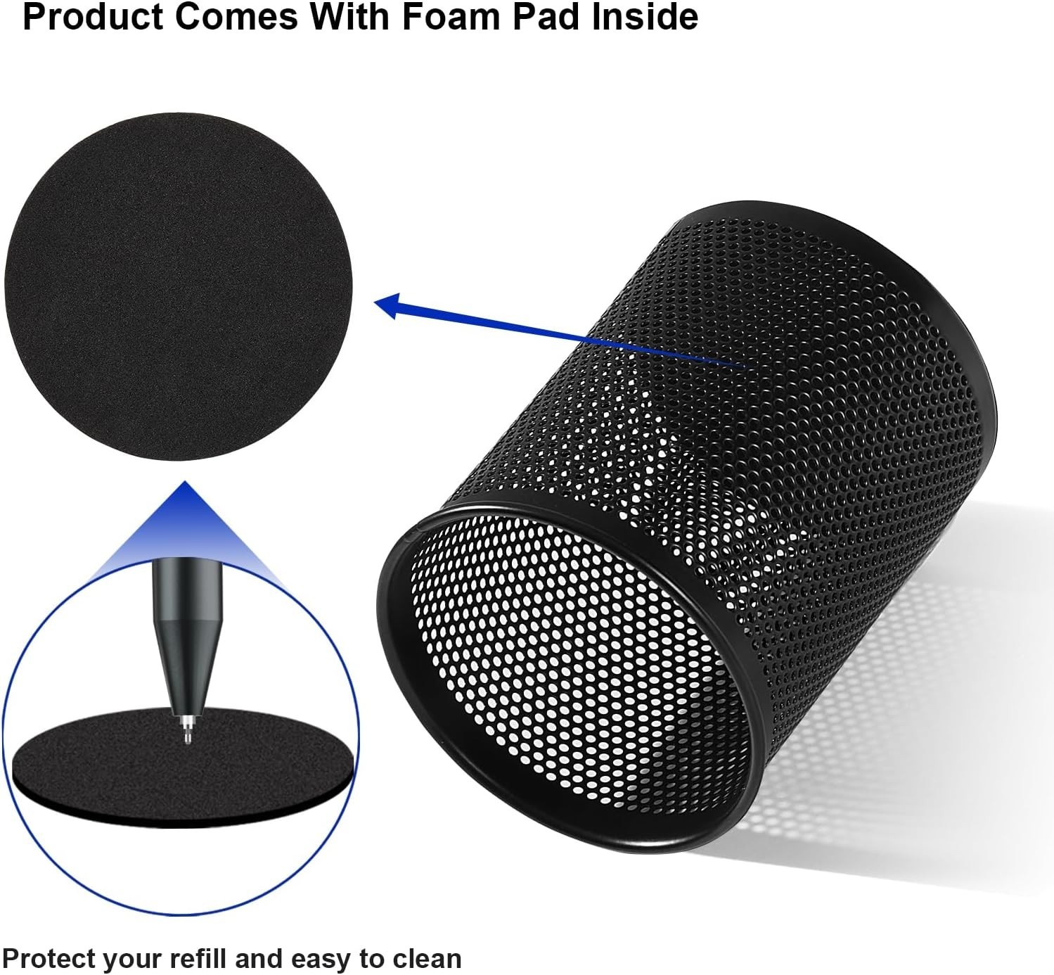 Durable Pen Holder with Non-Slip Base | Perfect for Home and Office, 1 Pack