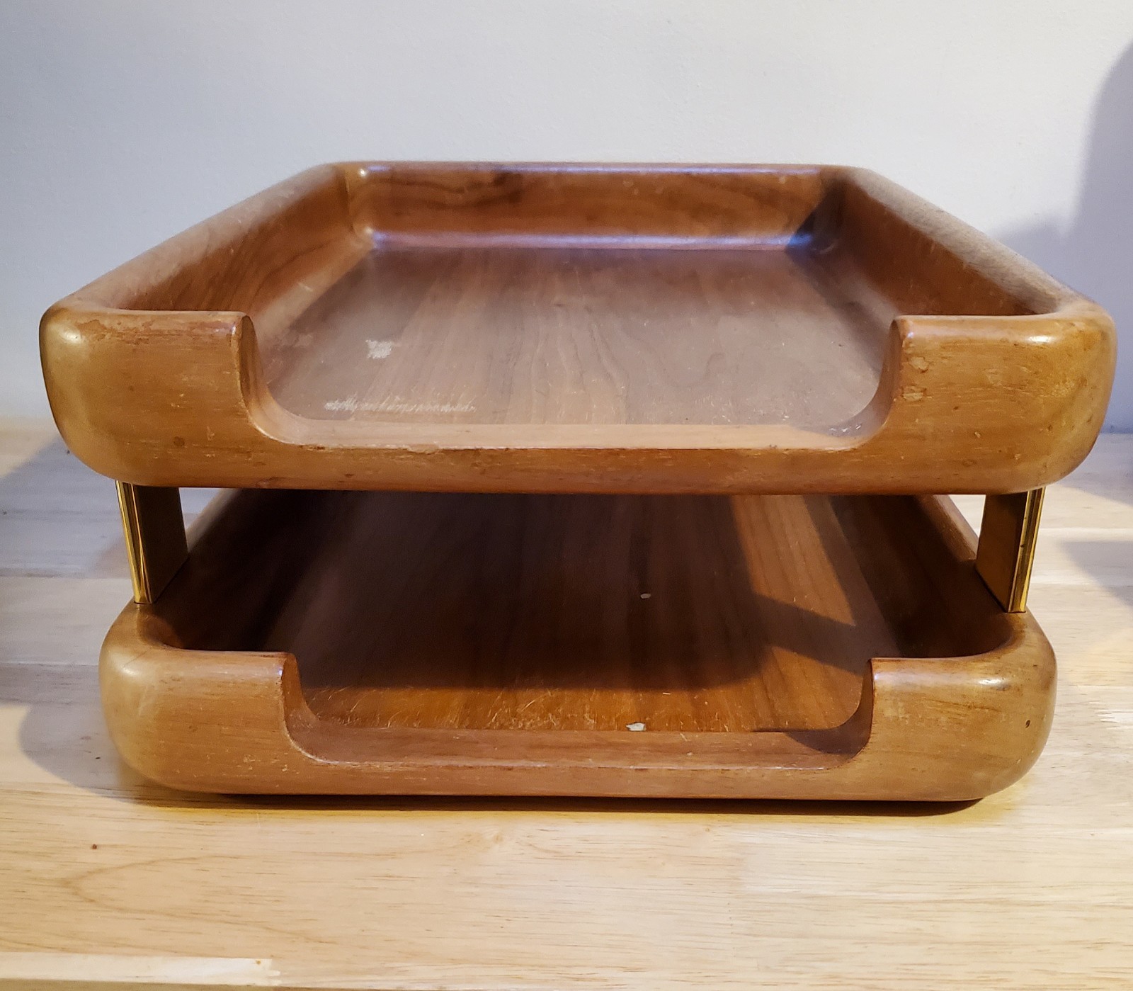 Mid-Century Eldon Woodline Desk in Oak, Series 6500