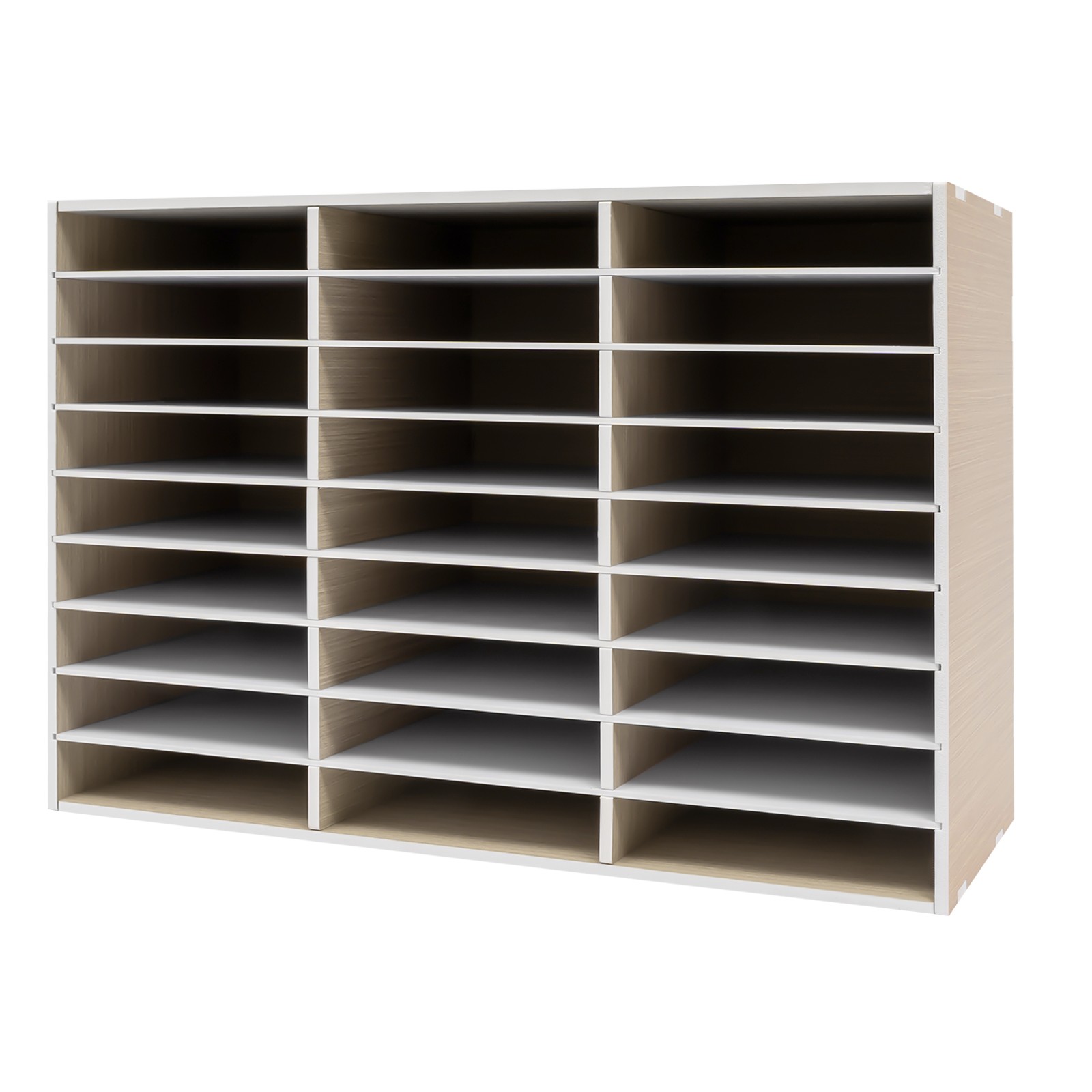 PVC Literature Organizer File Sorter Paper Storage Holder 27 Slots 32x12x22 in