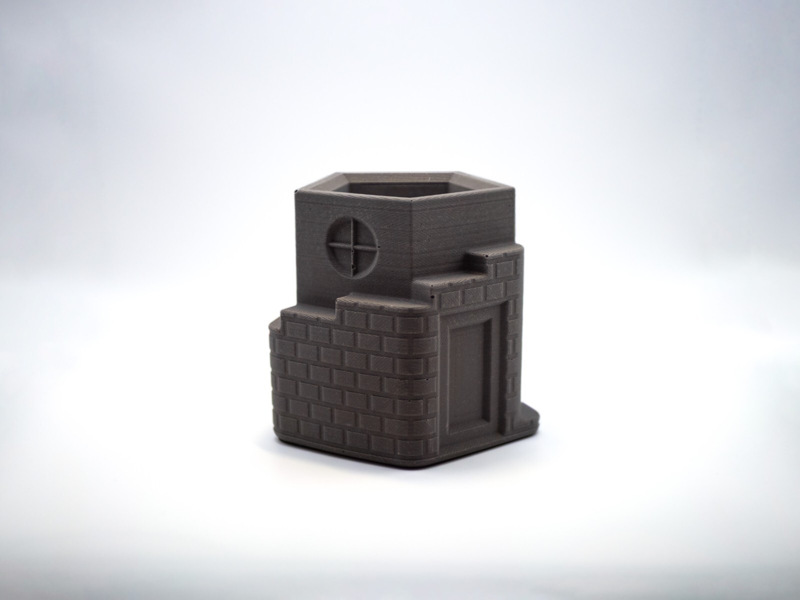 Concrete Pencil Holder / Modern Desk Organizer | Industrial Style Office Decor