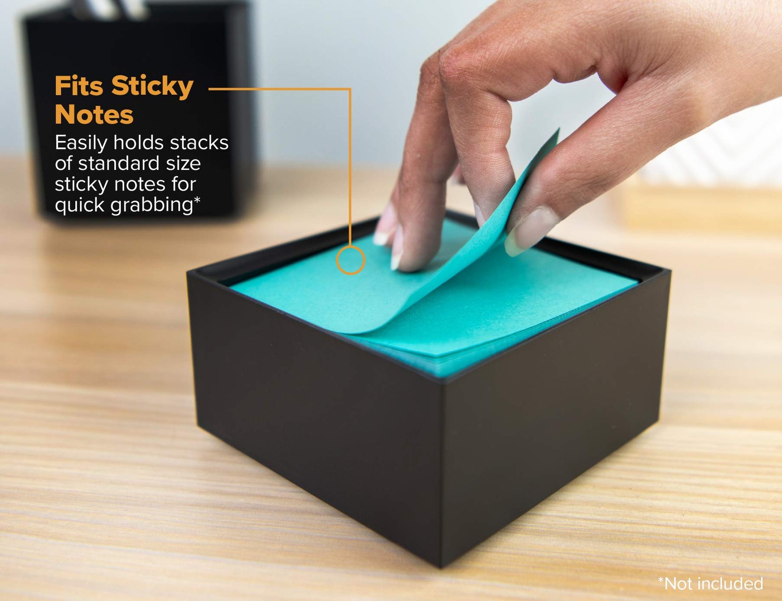 Bostitch Office Konnect Desk Organizer Accessory Tray, Stacks Small, Black