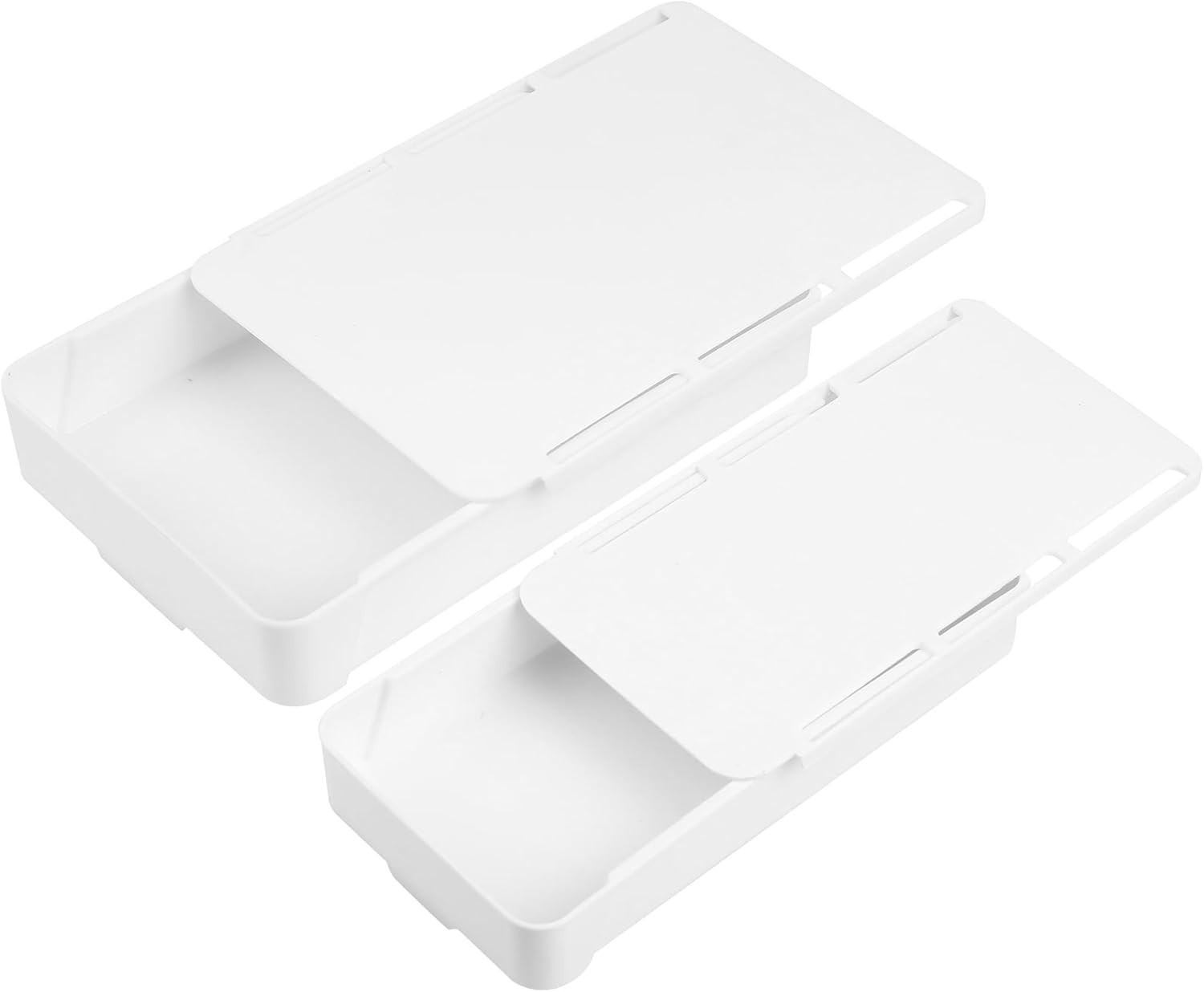 2-Piece Self-Adhesive Under Desk Drawers – Space-Saving Storage Solution