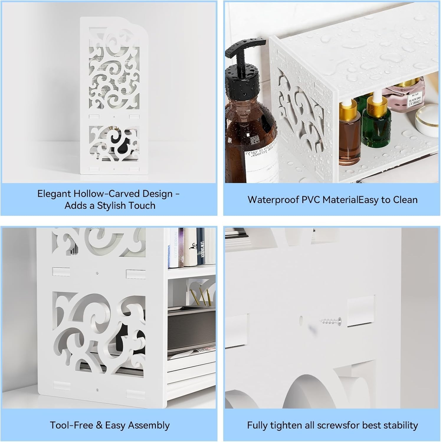 Space-Saving Adjustable Desk Shelf – Lightweight & Easy Assembly for Quick Setup