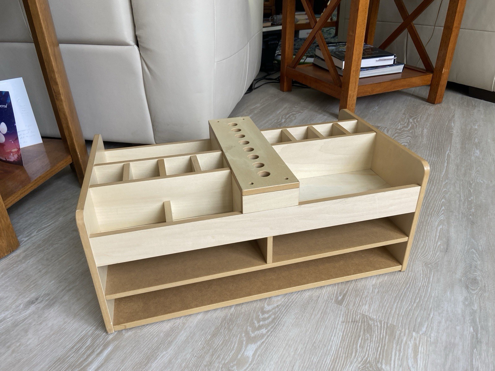 Lakeshore Art Crafts Tabletop Wood Organizer