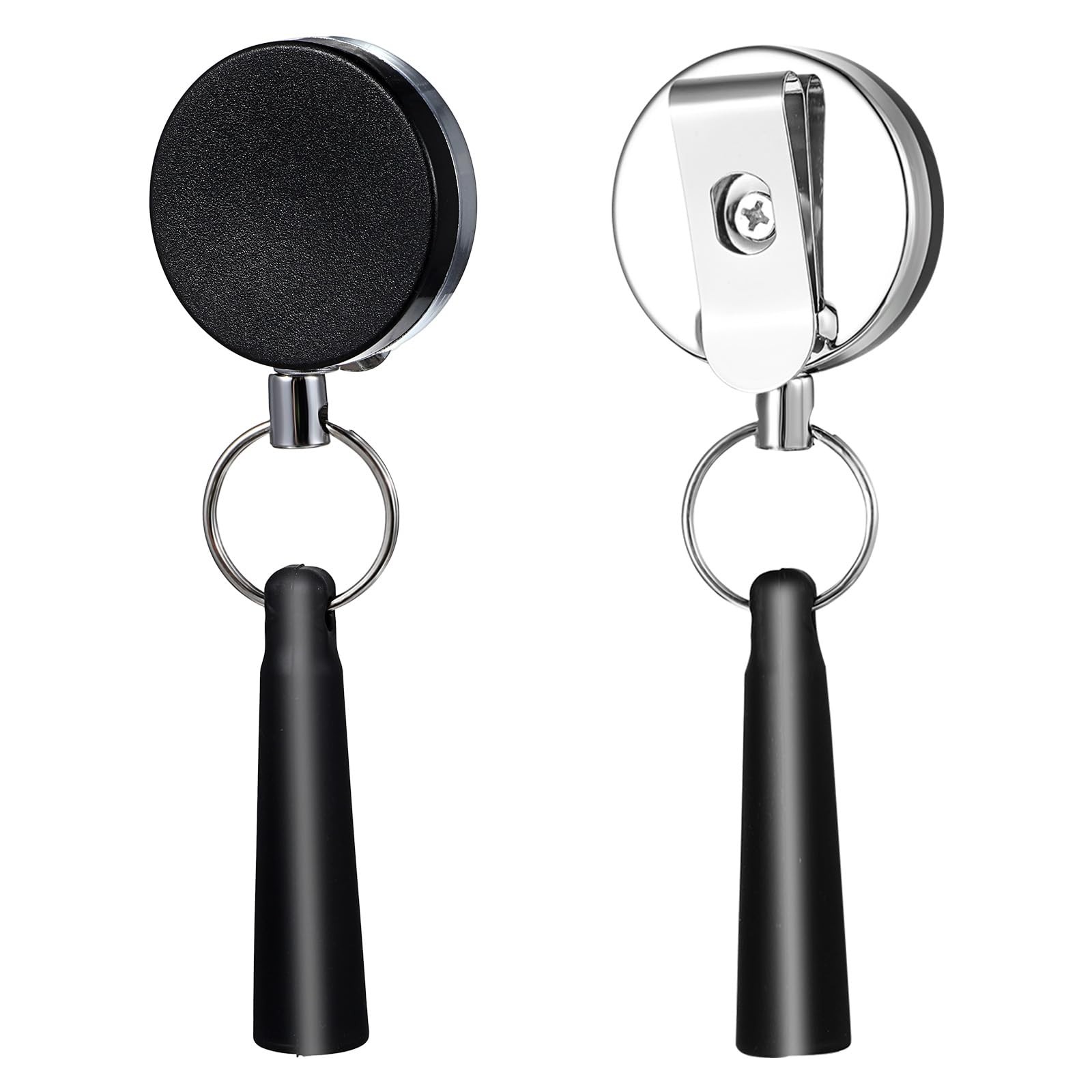 Mabor 2Pcs Retractable Pencil Holder, Heavy Duty Pull Pen Holder, Badge Reel …