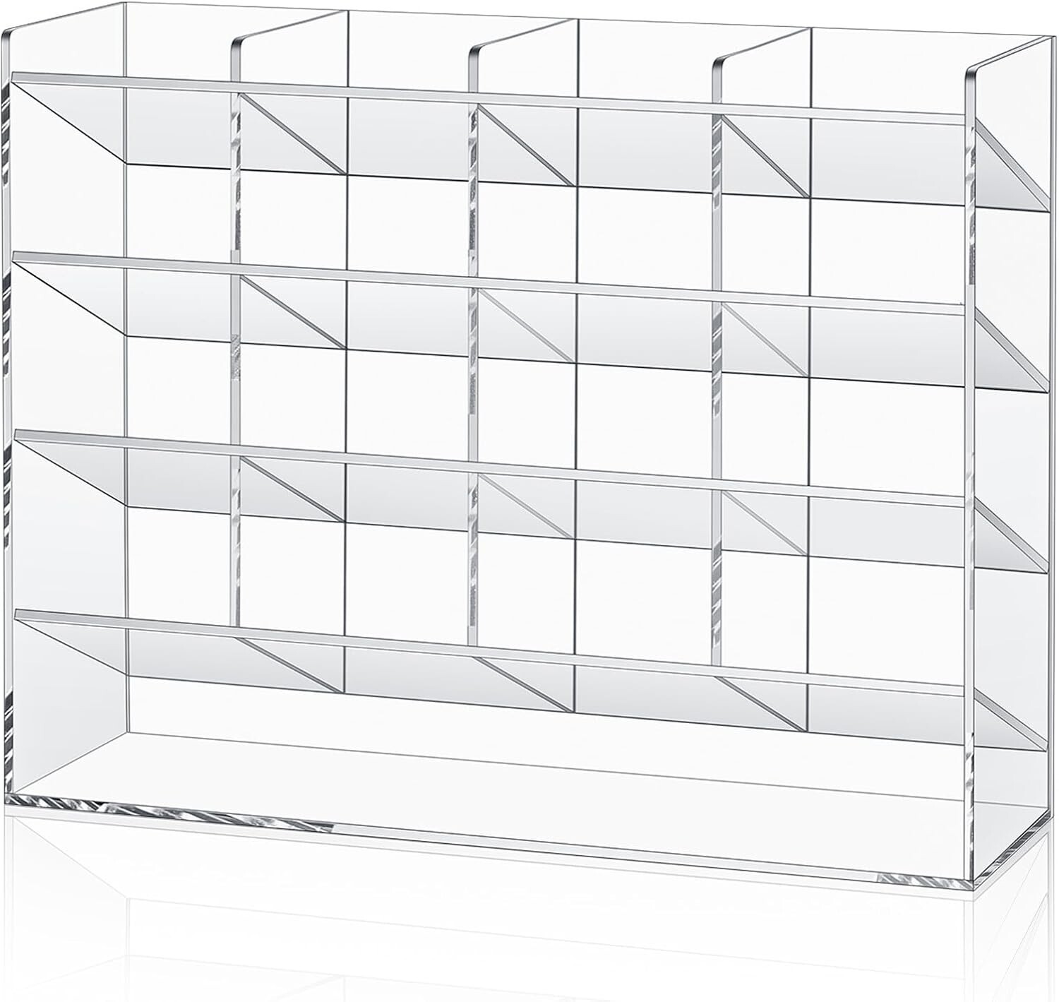 Acrylic Pen Organizer for Desk, Vertical Marker & Pencil Holder (13 x 4 x 10.2″)