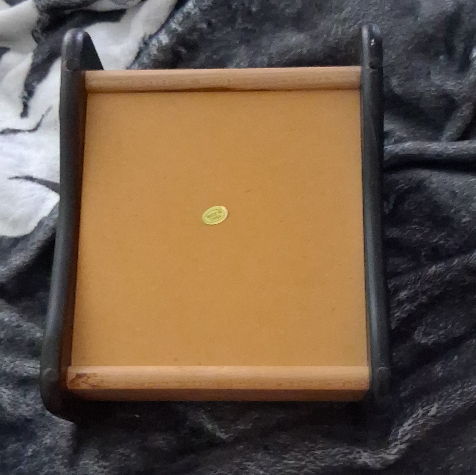 Wood Desktop Mail & Letter Organizer Holder, Multiple Compartments, Black Sides
