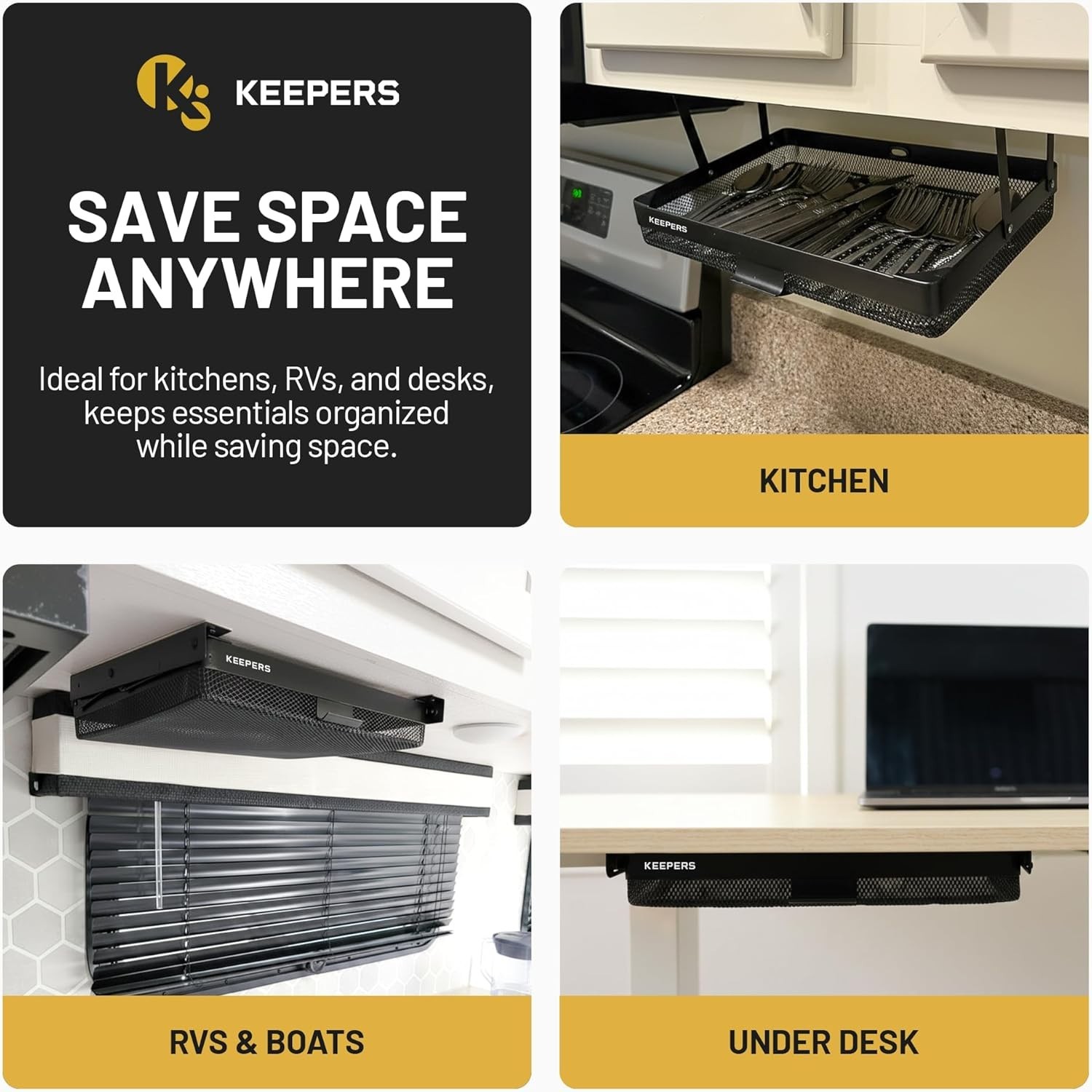 Easy Mount Under Desk Drawer – Organize Efficiently