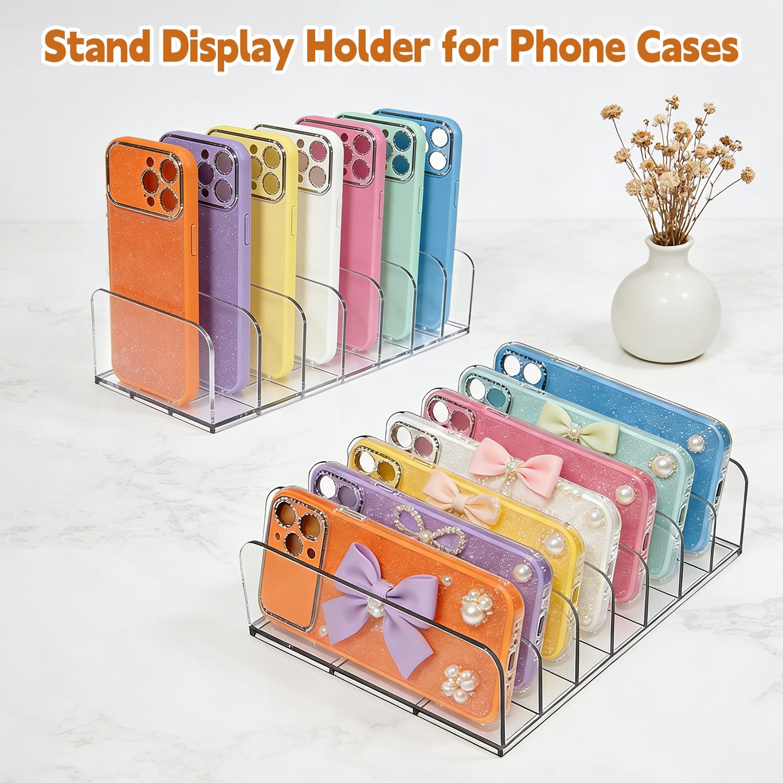 ieddet 2 Pack Phone Case 6.69″ * 4.92″ * 1.57″ (17cm * 12.5cm * 4cm), Clear