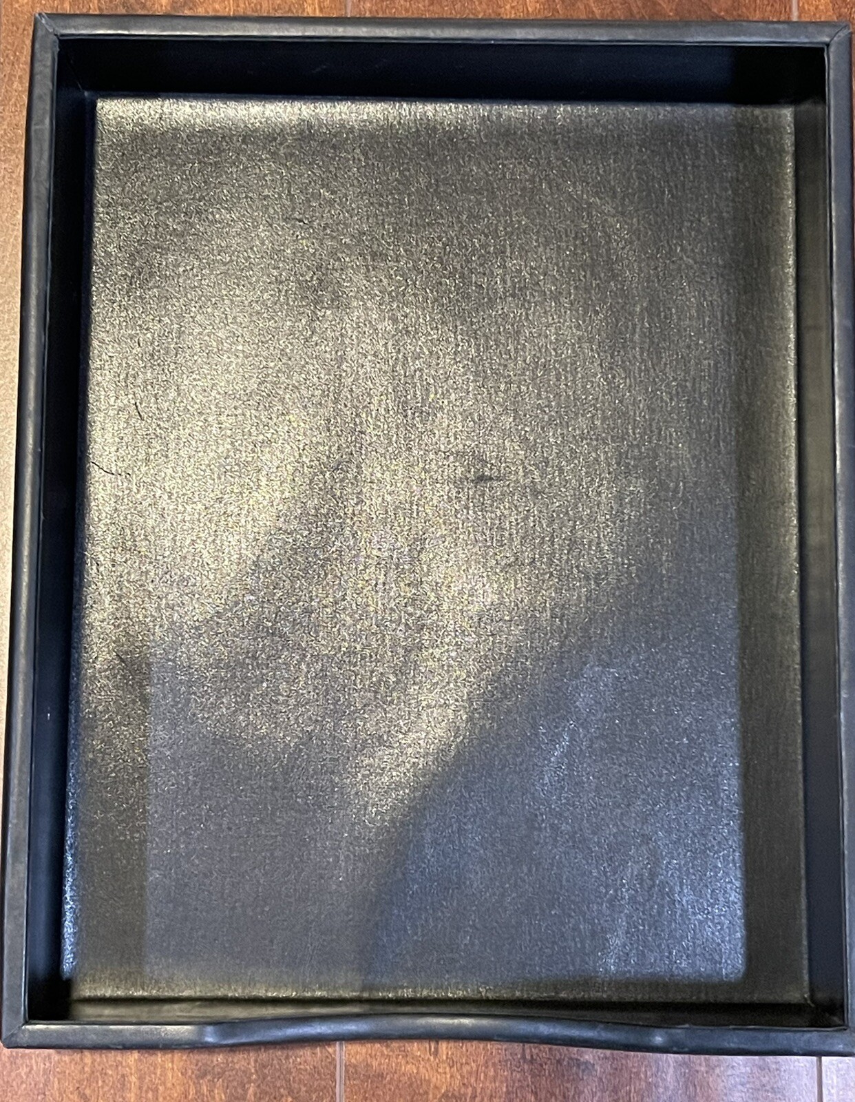 Leather Desktop Tray BOSCA Black Nappa Vitello 13″ x 10.5″ x 2″