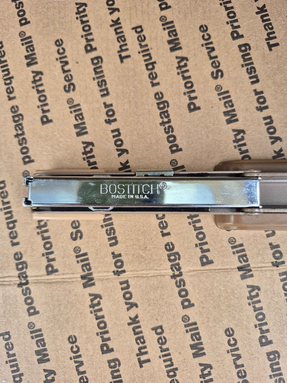VTG Bostitch B8 Stapler With Stapler Remover Brown 5 1/2 Inch Desktop Office