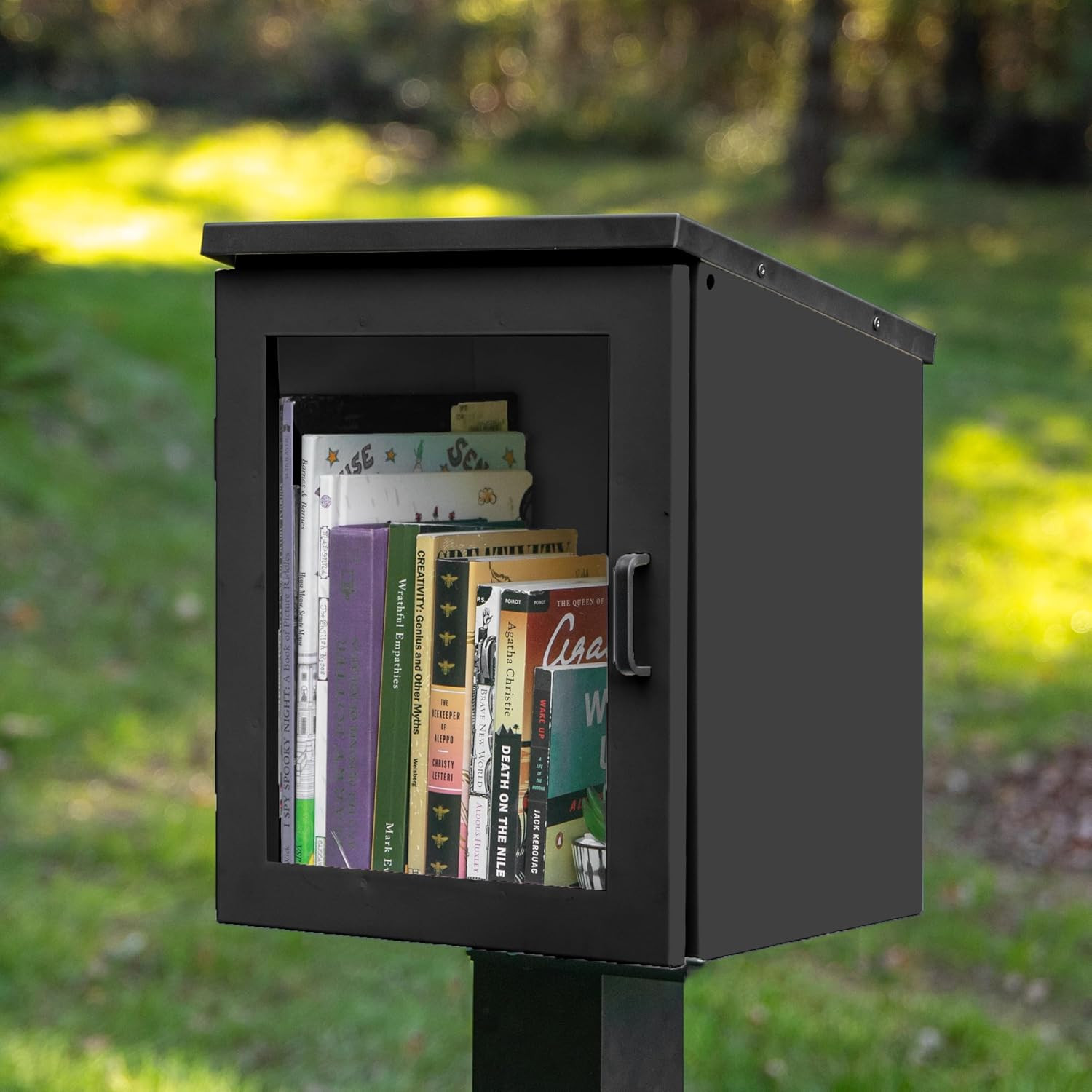 Outdoor Library Book Box – Free Literature Exchange Kit for outside – Little Bla