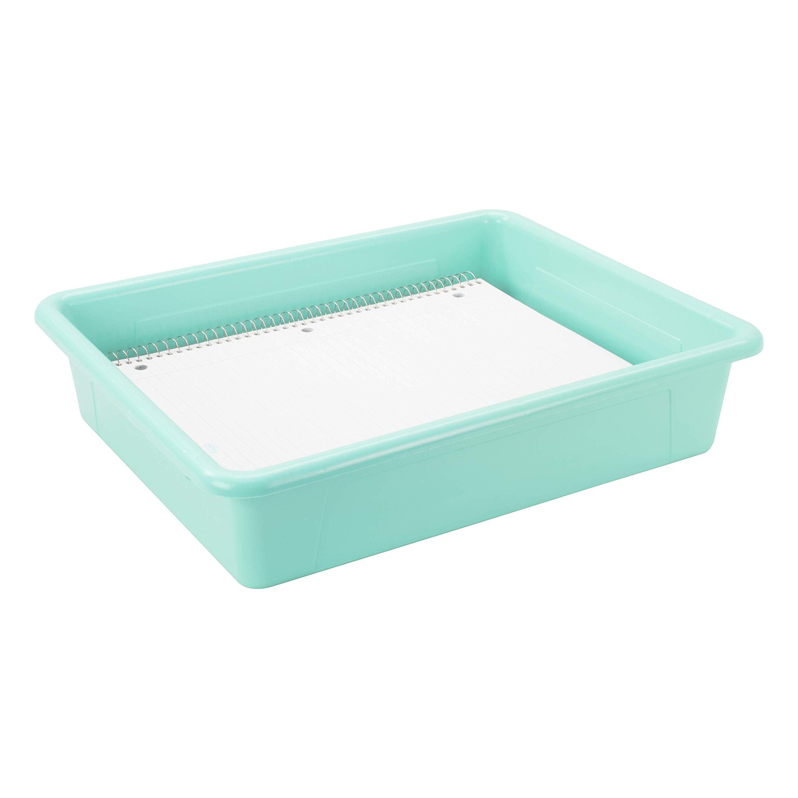 Storex62522U05C Letter Size Flat Storage Tray Organizer Bin For Classroom