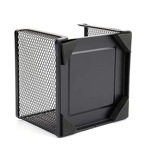 4 Pack Mesh Memo Holder, Black Metal Mesh Sticky Note Holder for Pen, Pencil,