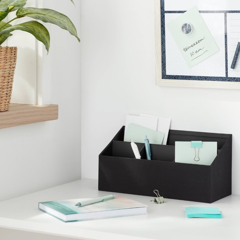 Canvas Desk Tool Holder/Organizer Black