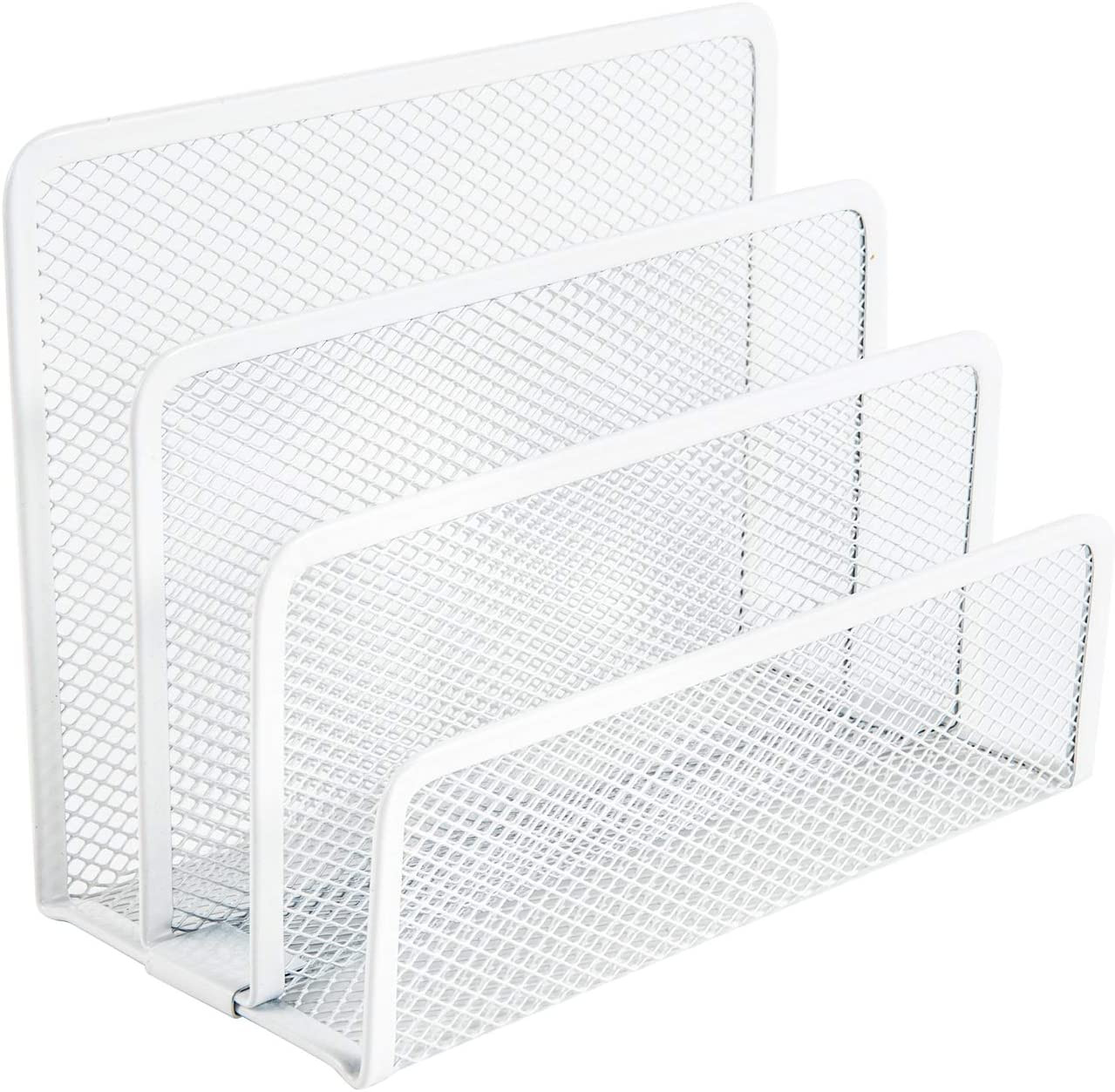 VANRA Small Letter Sorter Desktop File Holder Organizer Metal Mesh with 3 Vertic