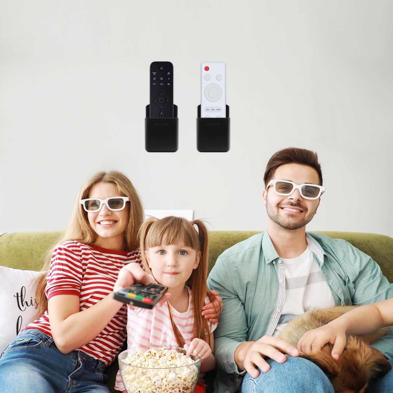 Remote Control Holder Wall Mount, TV Remote Holder Wall Mount, Marker Holder,…