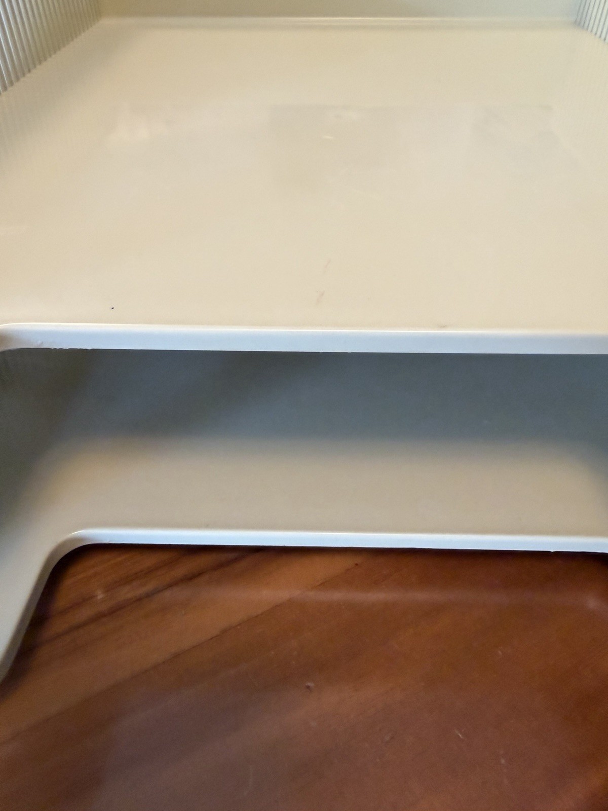 Vintage 1970s USA Eldon Office Products Plastic 2 Tier Paper Tray Tan Beige