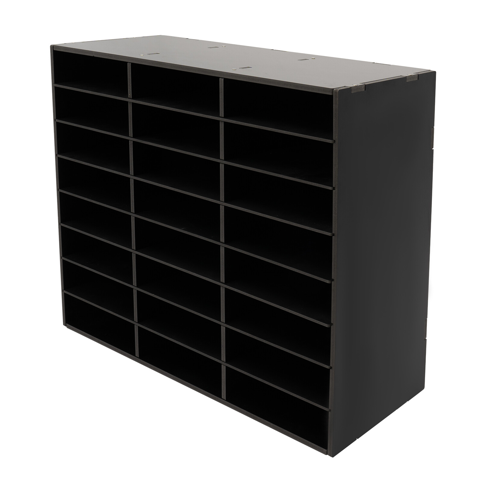 PVC Literature Organizer Desktop File Sorter Wear-resistant Display Stand Black~