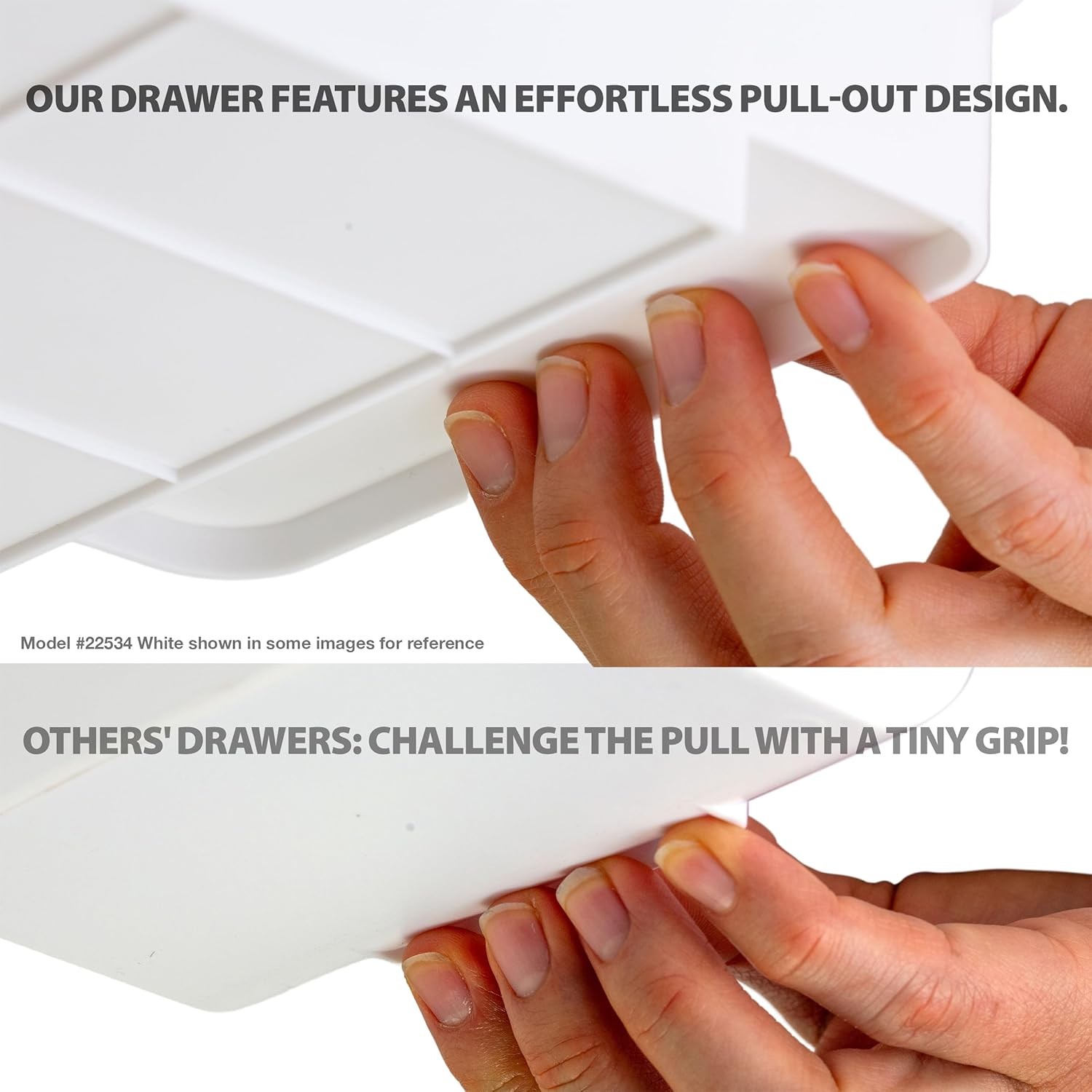 Under Desk Drawer Organizer – Self Adhesive Slide-Out Storage Tray for Office, H