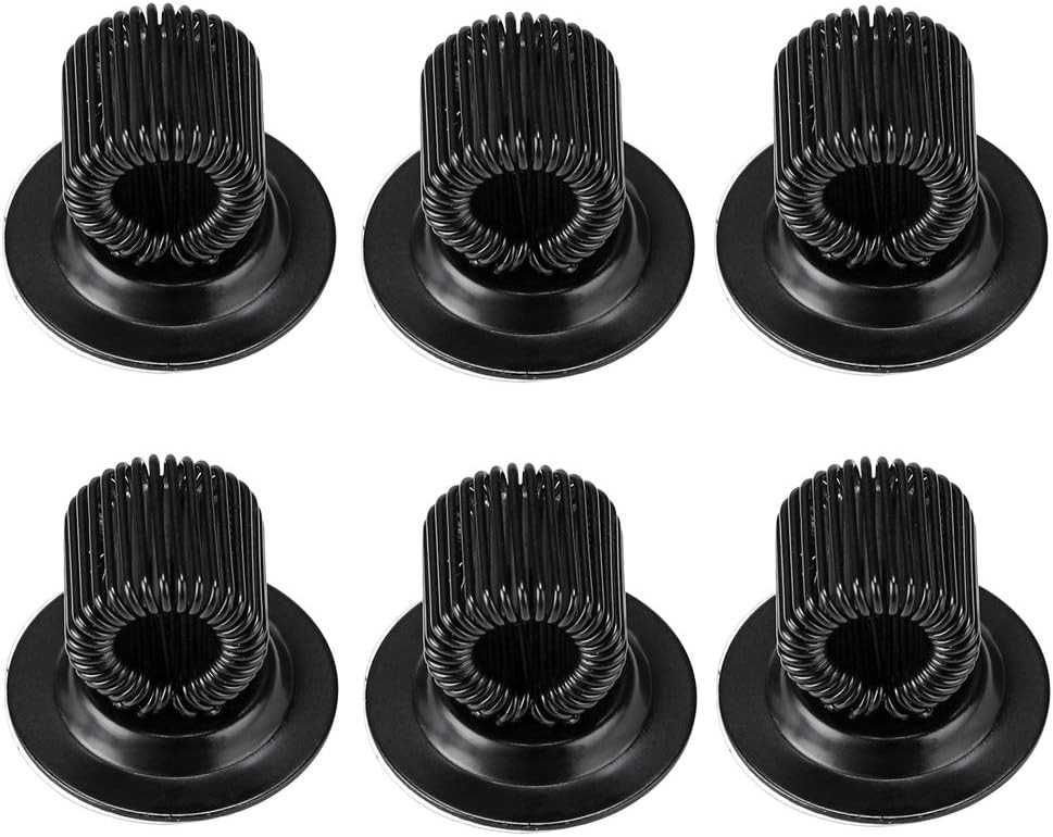 6 Pack Black Plating Pen Holder Clips- Self Adhesive Pen Pencil Holder Pen Clip