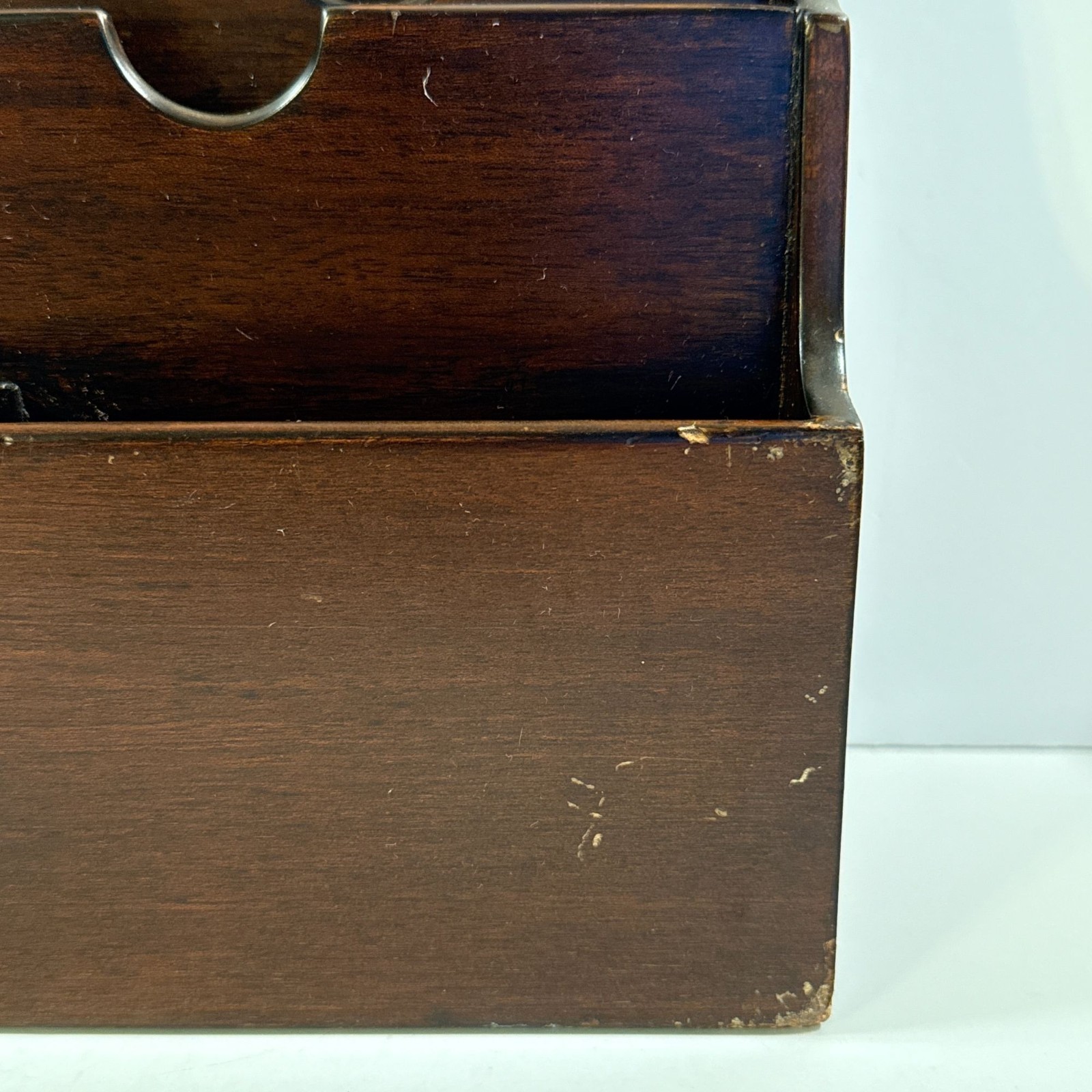 Vintage Desk Tidy Mail Letter Rack Compartments Organizer Stationary