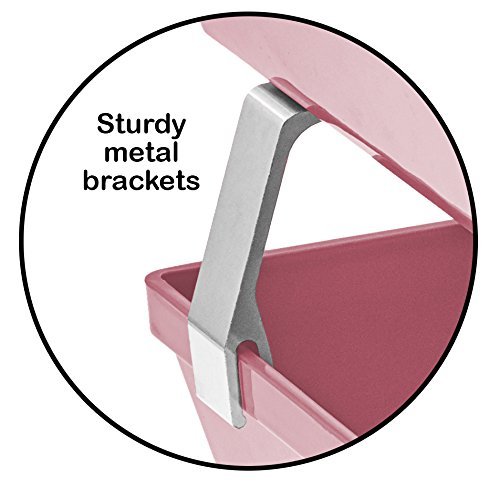 Acrimet Facility 2 Tiers Double Letter Tray Solid Pink Color