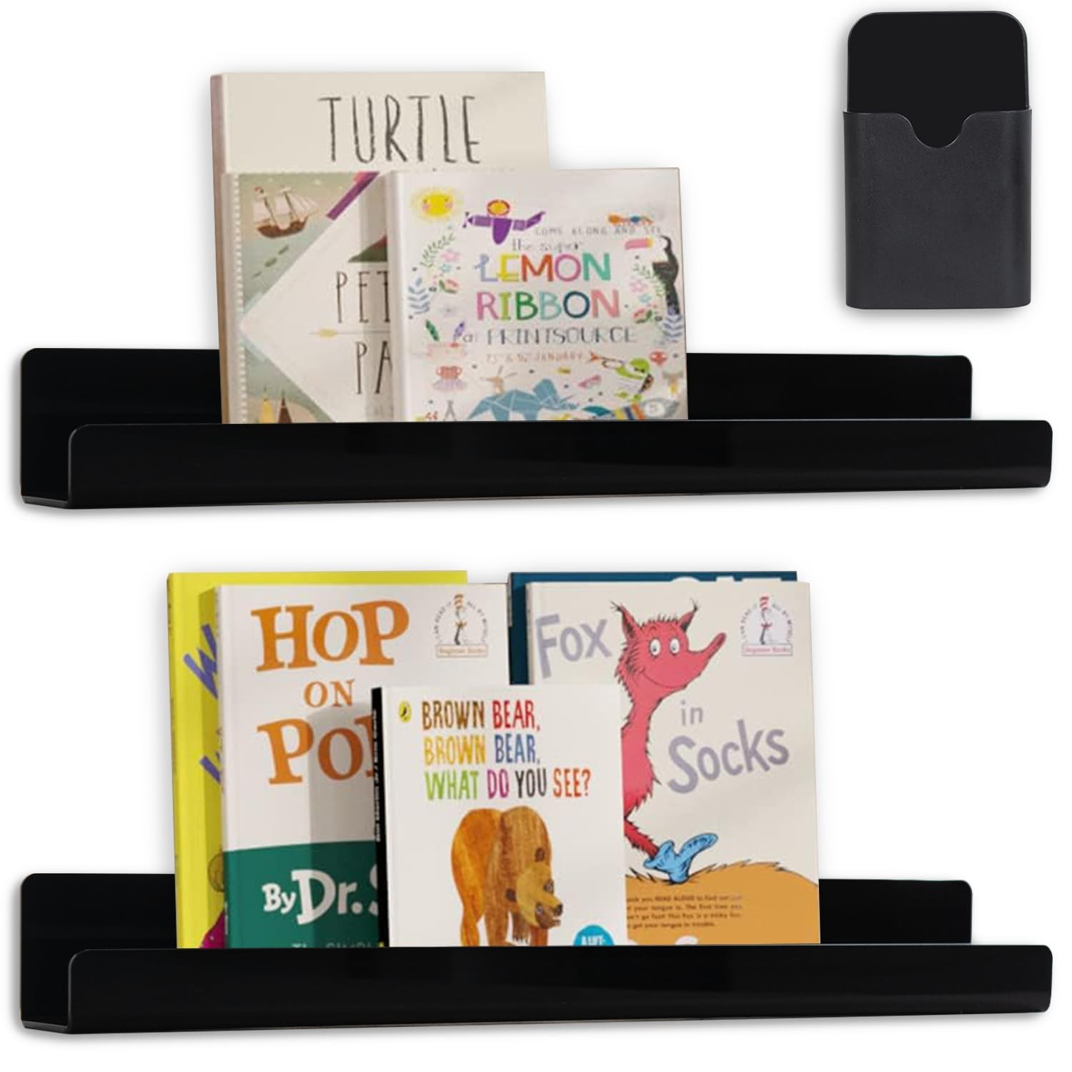 2 Pack Magnetic Bookshelf for Whiteboard — Heavy Duty Magnetic Shelf for Clas…