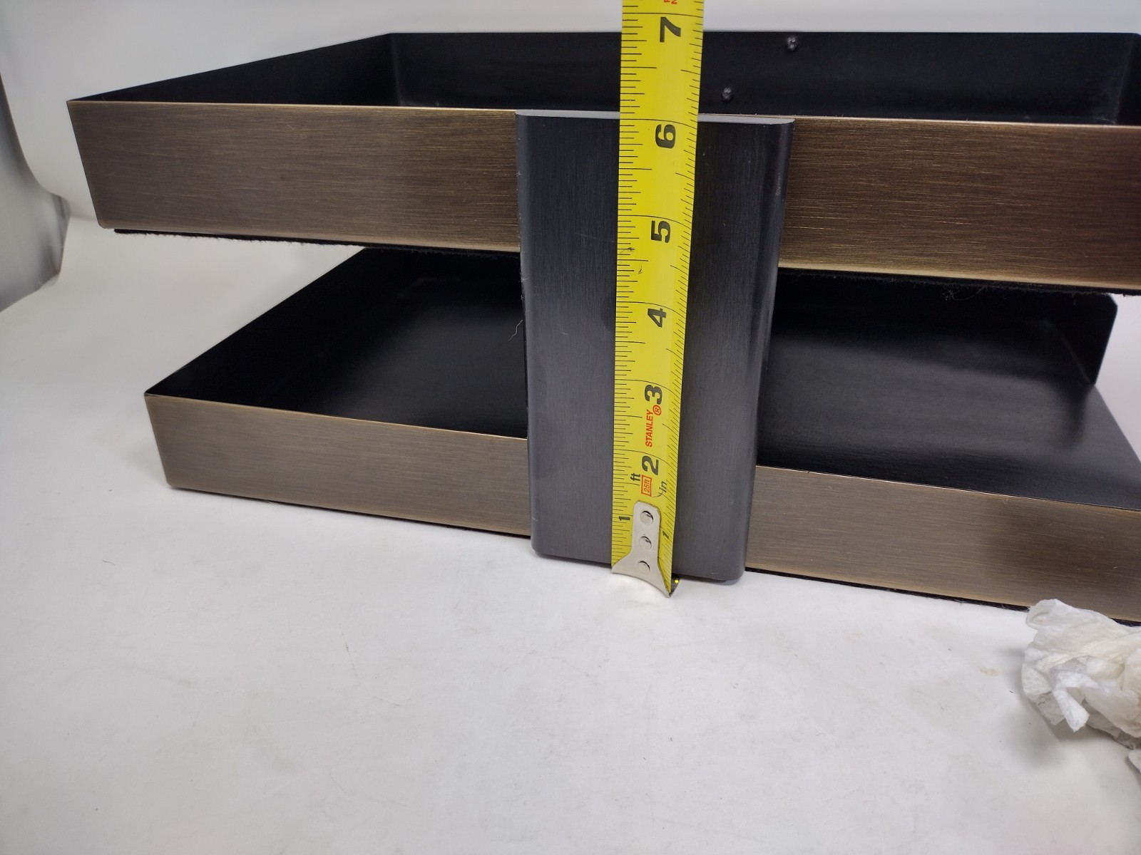 MCM Smith Metal Arts / McDonald Double Letter Paper Desk Tray