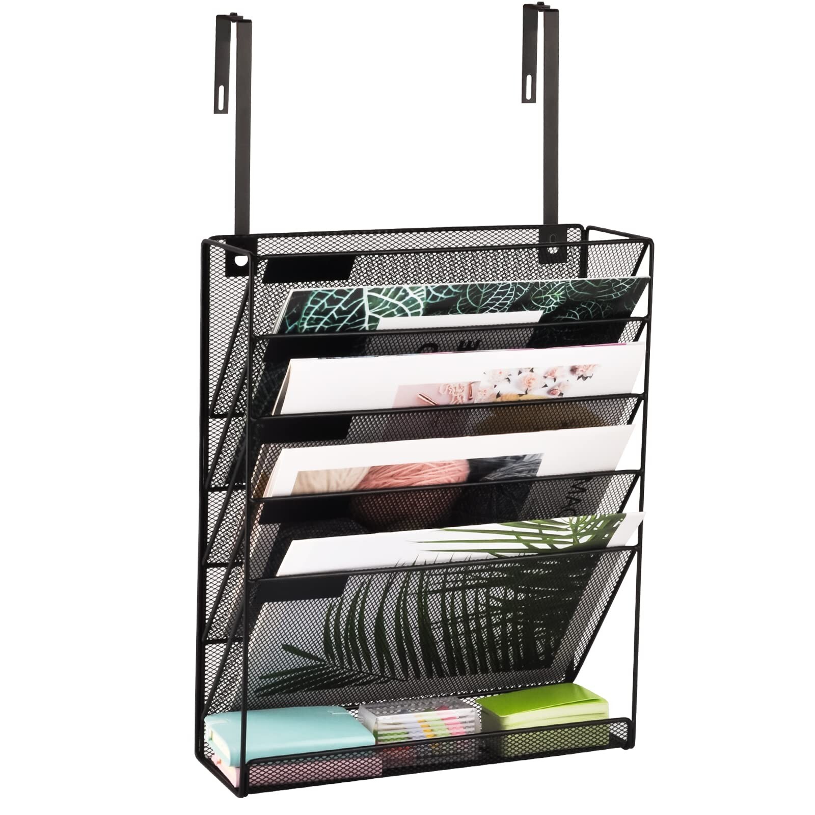 EASEPRES Hanging Organizer Cubicle File Holder – Wall Mount Storage, Office C…
