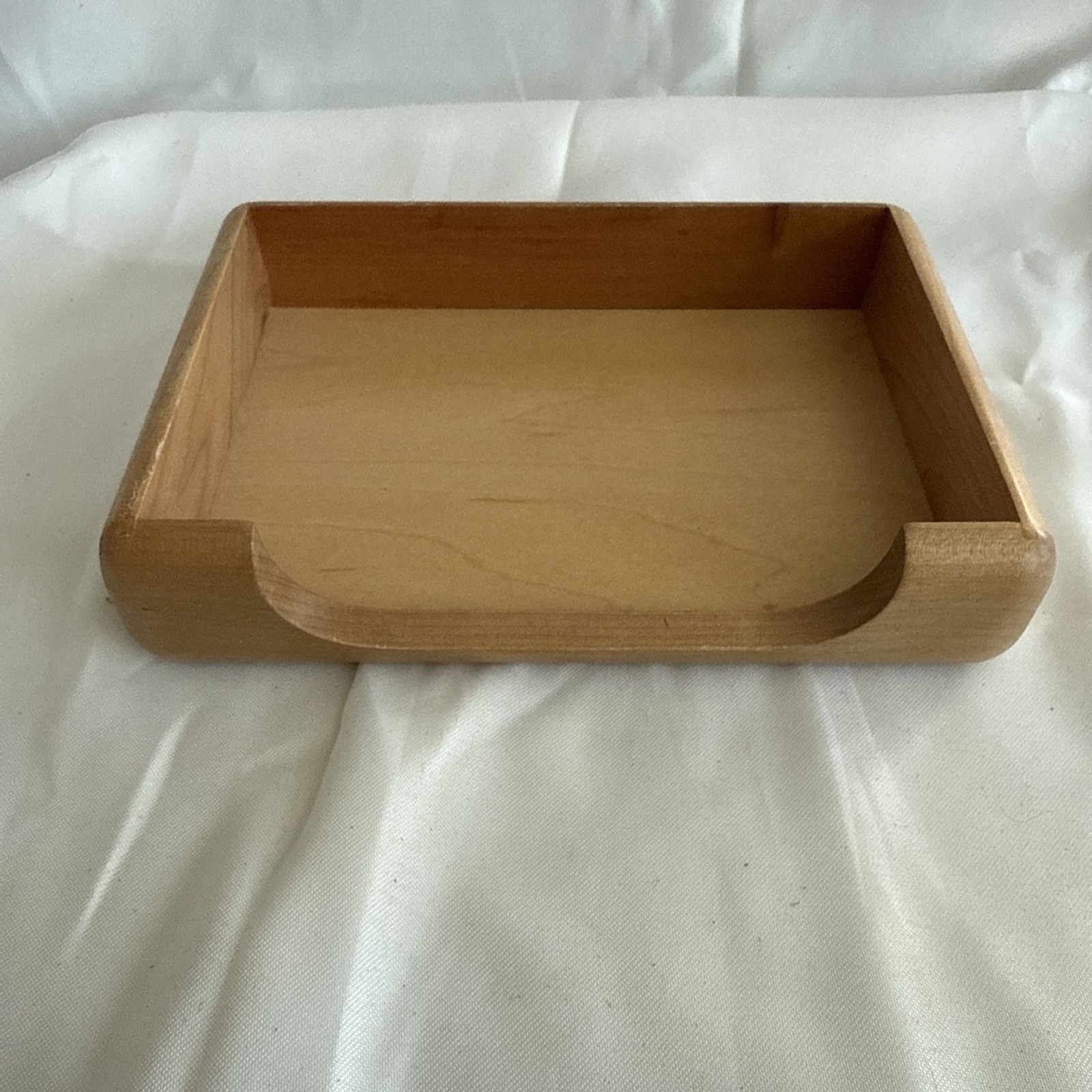 Wood Desk Top Small Note Pad/ Sticky Note/ Pen-pencil Organizer
