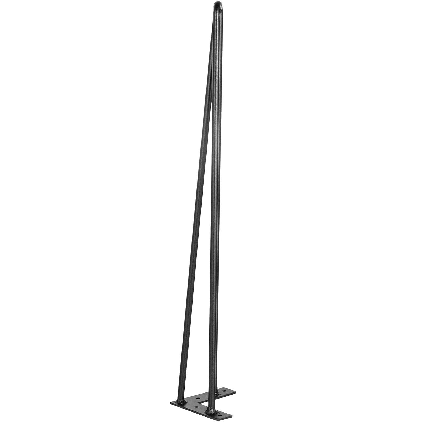 Hairpin Table Legs 20″ Black Set of 4 Desk Legs 880lbs Load Capacity (Each