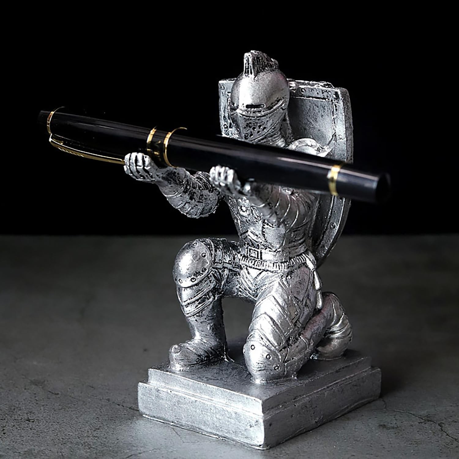 Armored Knight Pen Holder,Mobile Phone and Gaming Controller Holder, Office H…