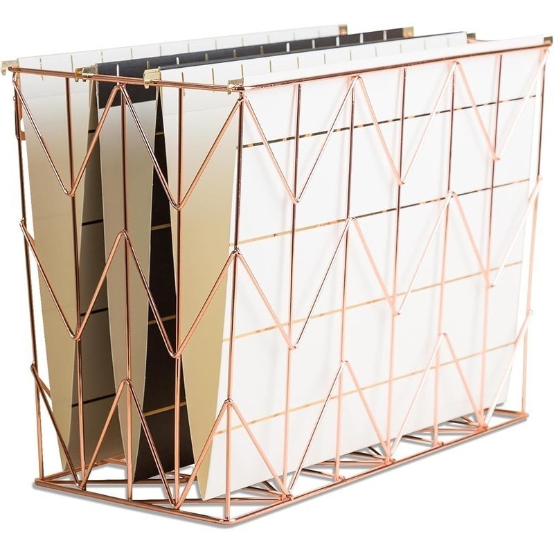 Wire Hanging File Basket Organizer Desk Wall Mount Metal Storage Solution New