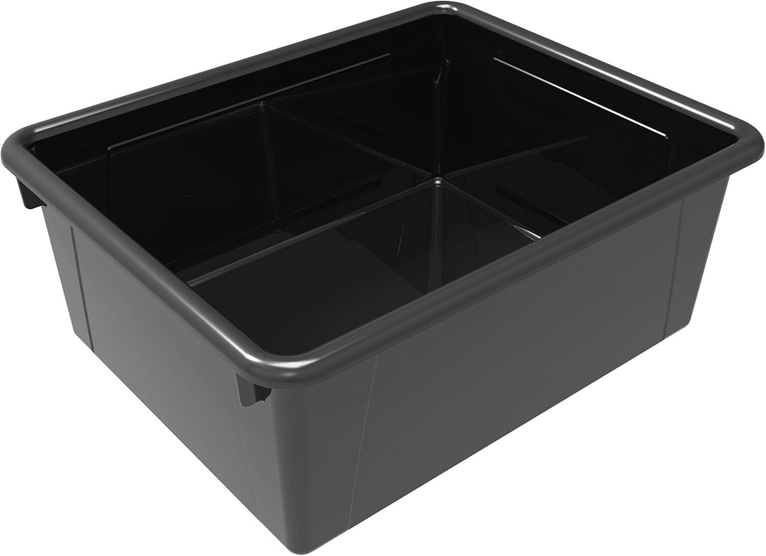 Letter Size Deep Storage Tray – Organizer Bin for Classroom, Office and Home, Bl